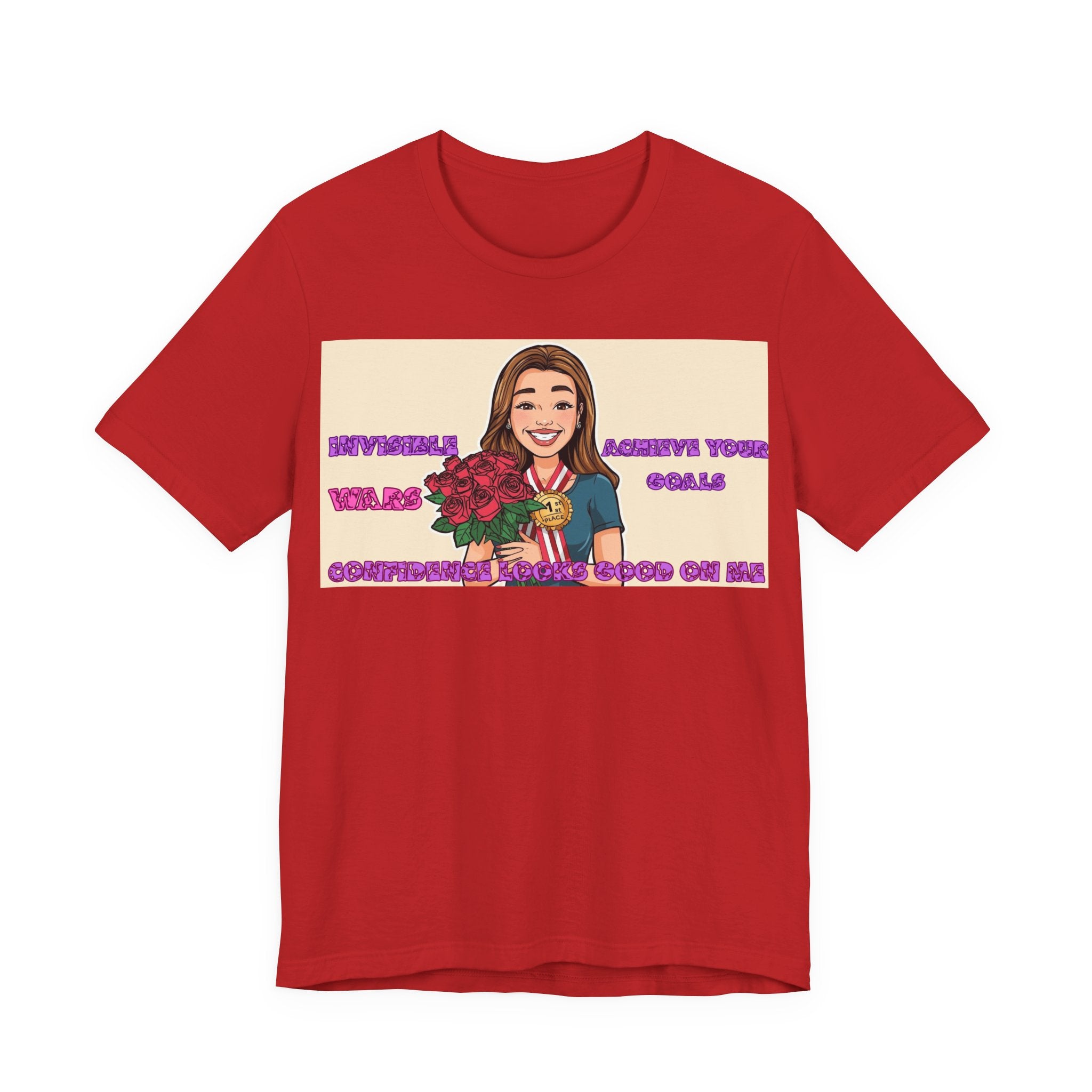 Women T-Shirt—Confidence Looks Good On Me”