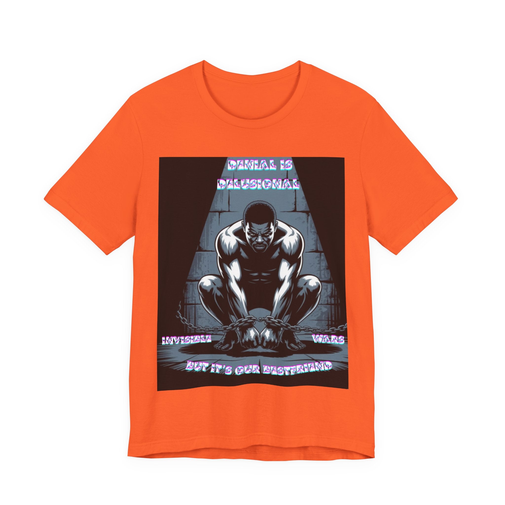 Men T-Shirt—-Denial is Delusion