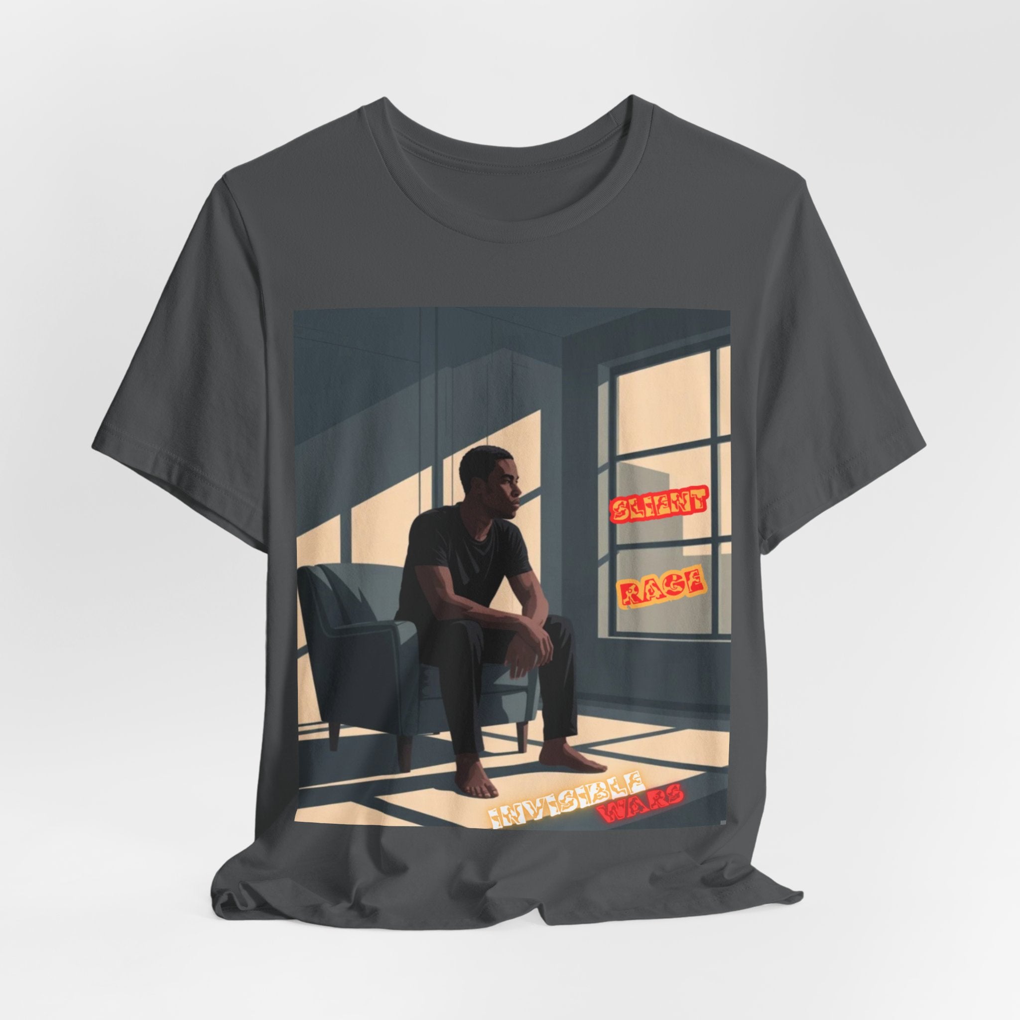 Men T‑Shirt- Slient Rage