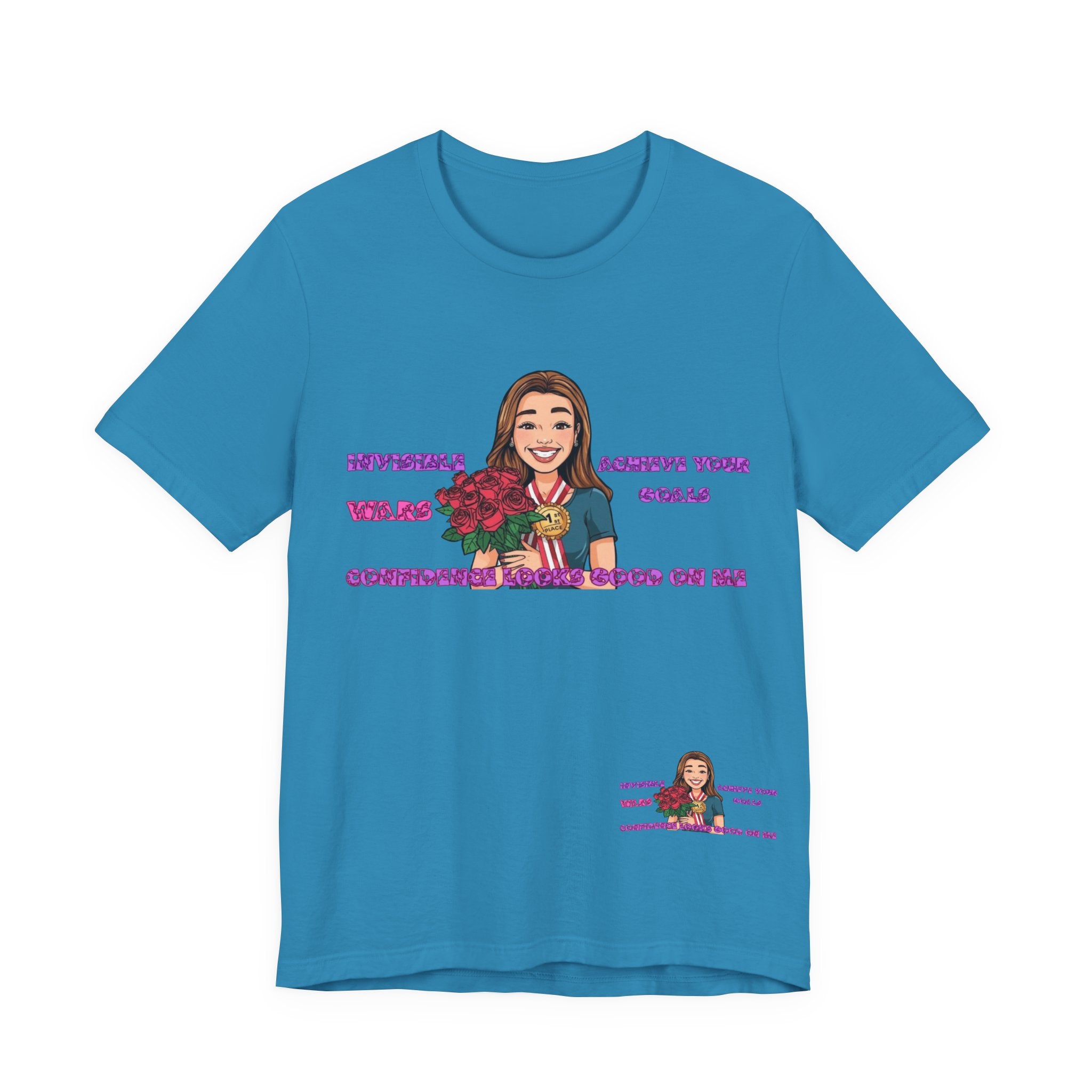 Women T-Shirt—Confidence Looks Good On Me”