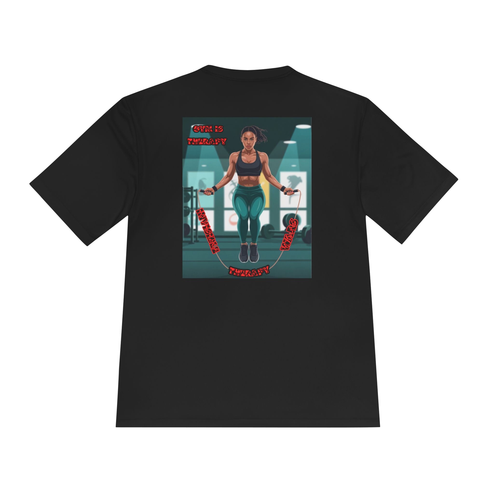 Women Fitness Graphic Shirt — Gym is Therapy