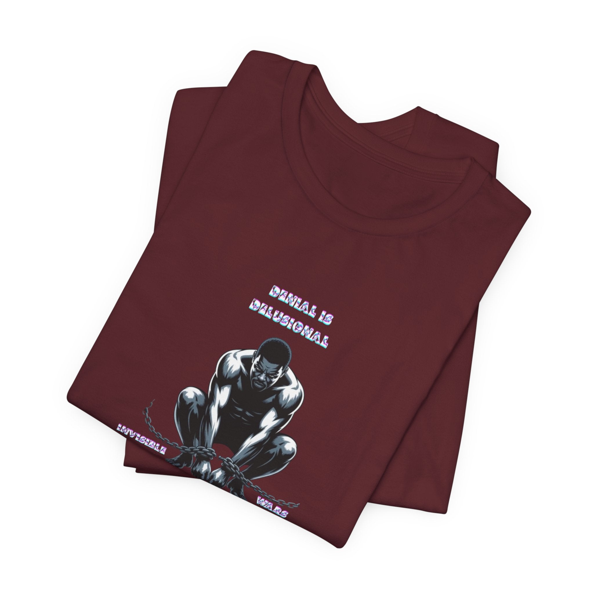 Men T-Shirt—-Denial is Delusion