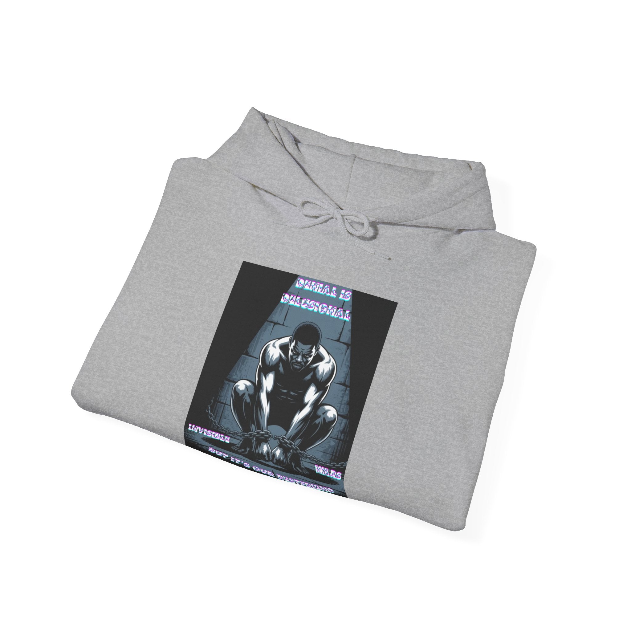 Men Hoodie • -Denial is Delusional