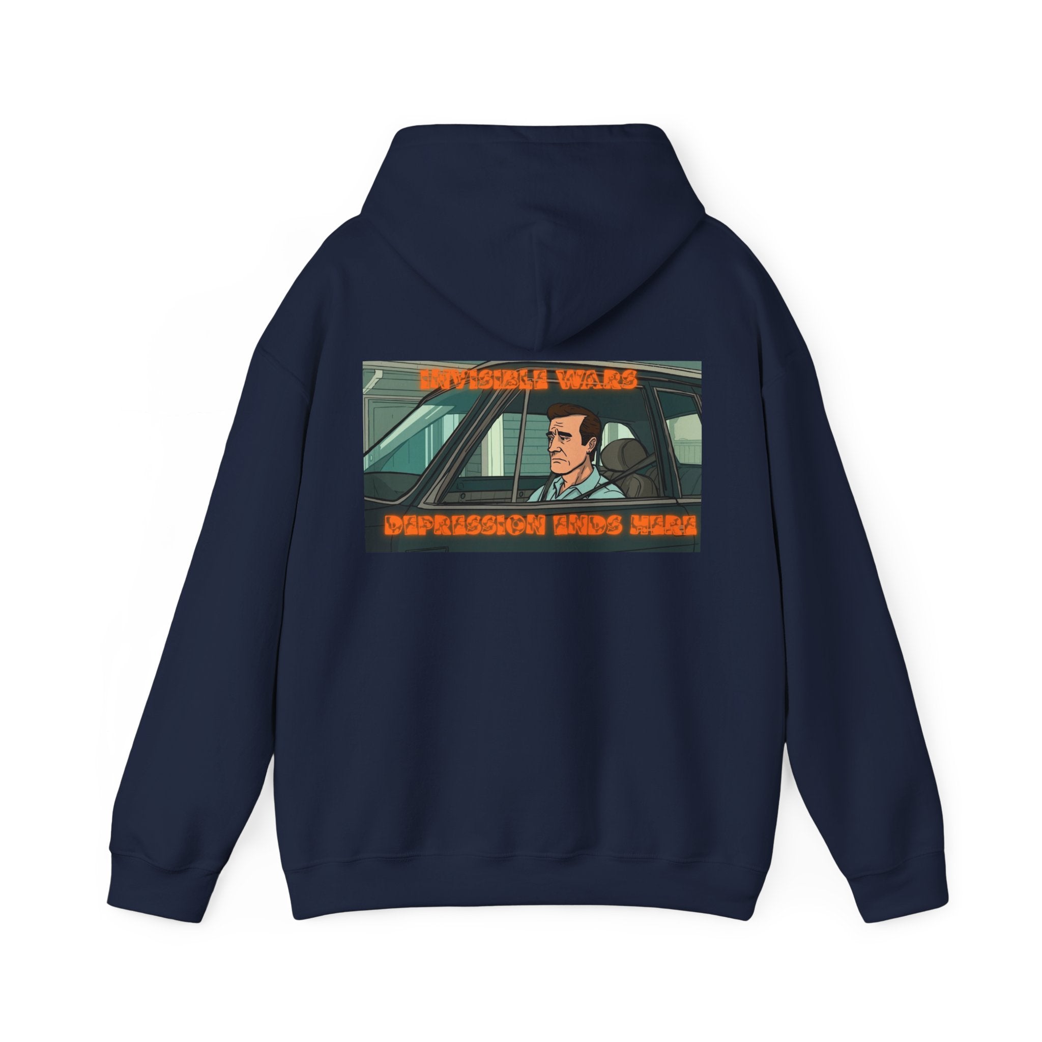 Men Hoodie — Depression Ends Here