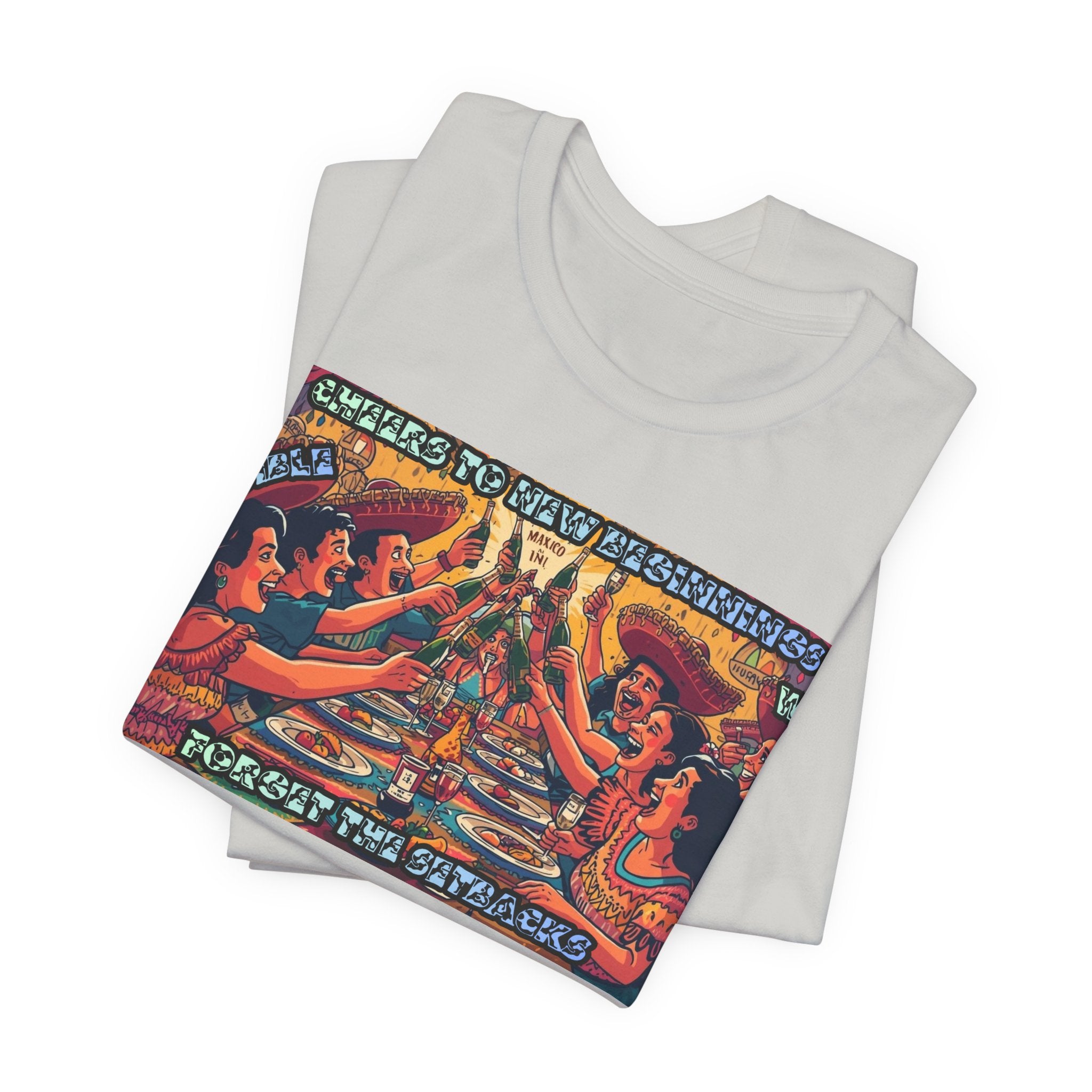 Women T-Shirt-Cheers to New Beginnings