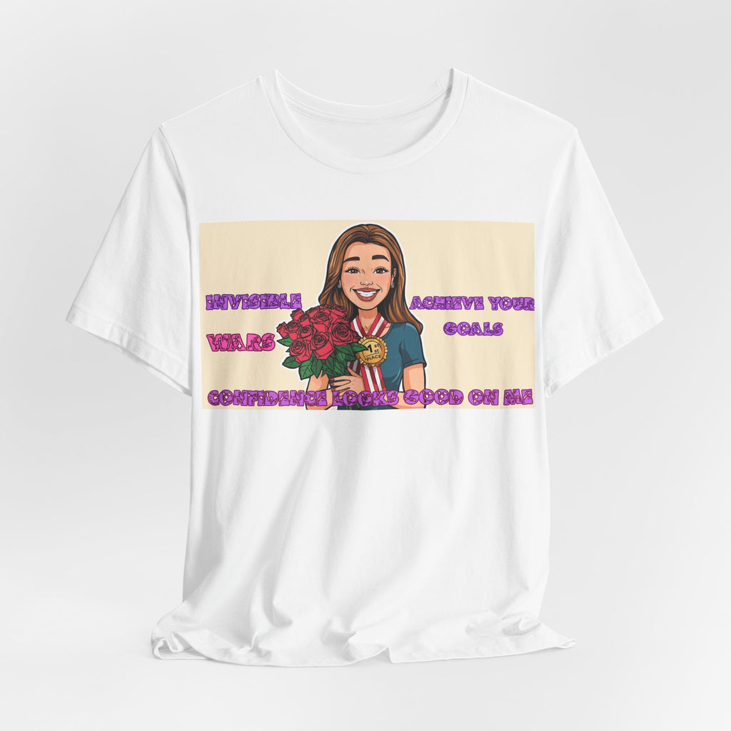 Women T-Shirt—Confidence Looks Good On Me”