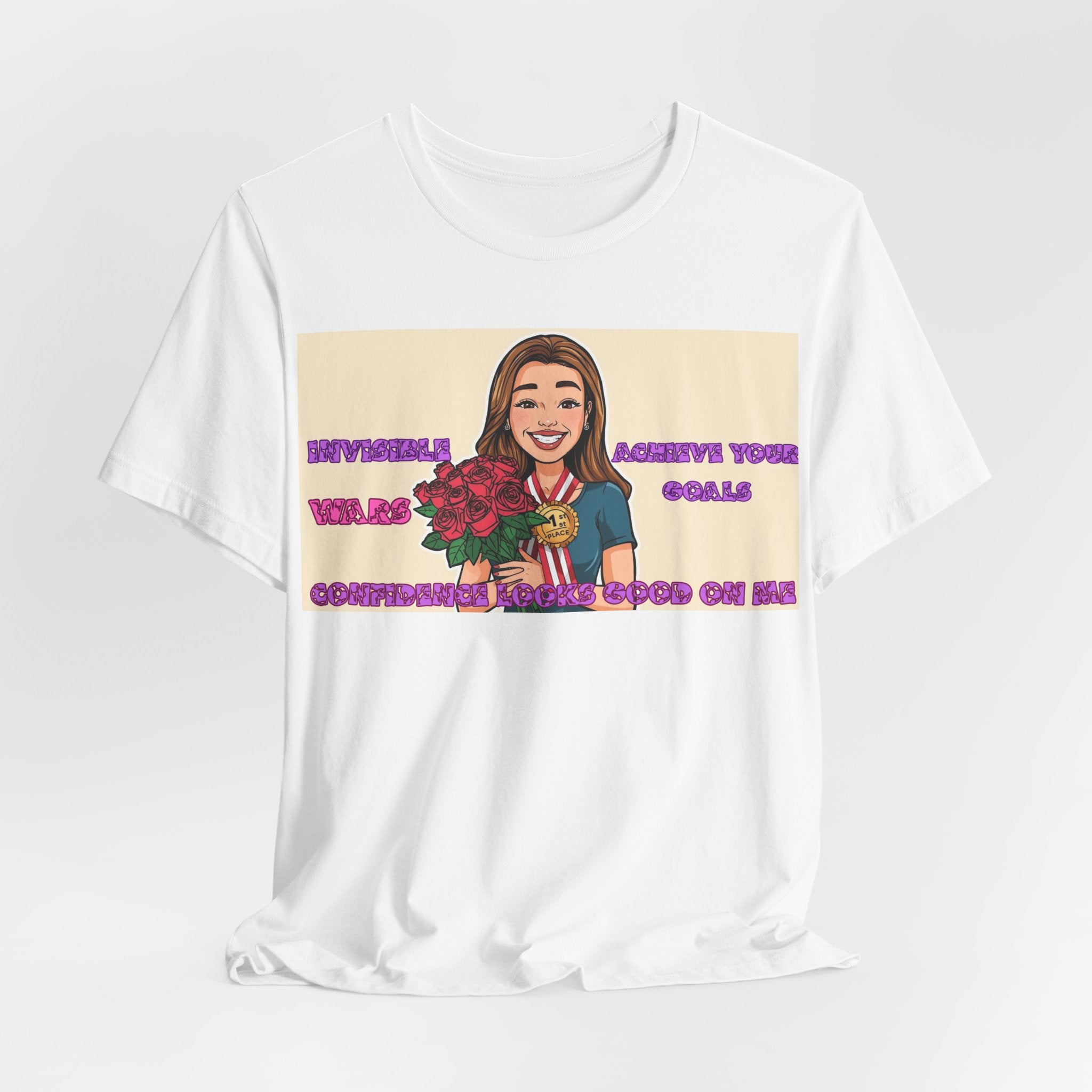 Women T-Shirt—Confidence Looks Good On Me”