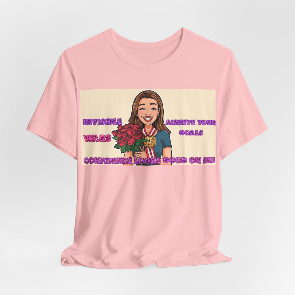 Women T-Shirt—Confidence Looks Good On Me”