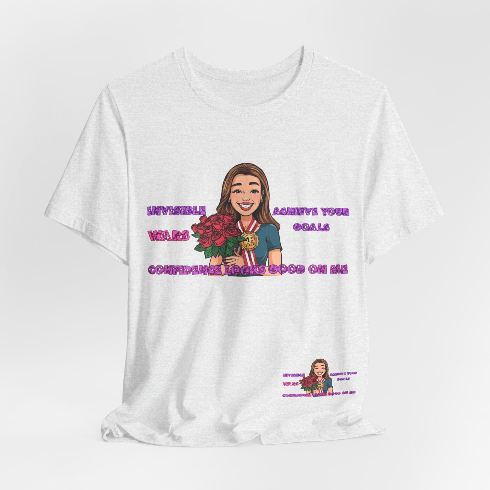 Women T-Shirt—Confidence Looks Good On Me”