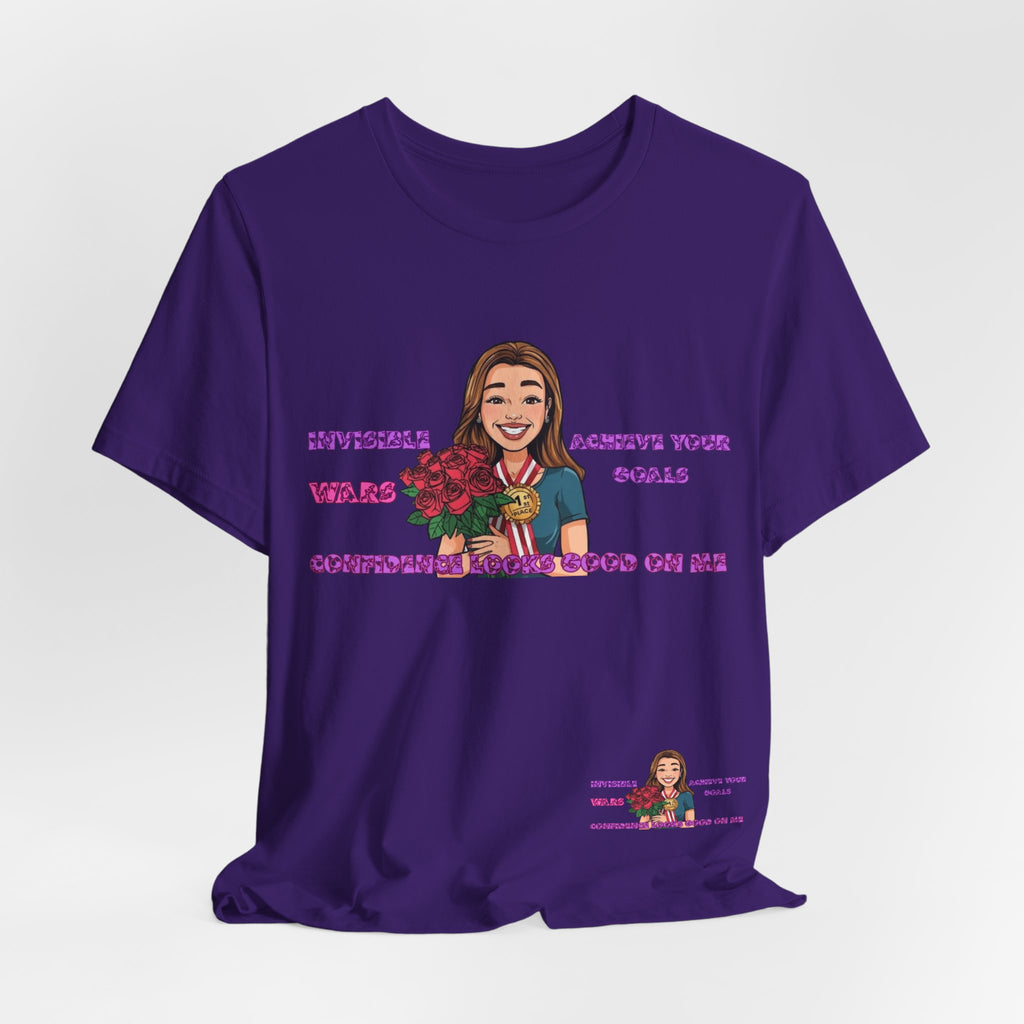Women T-Shirt—Confidence Looks Good On Me”
