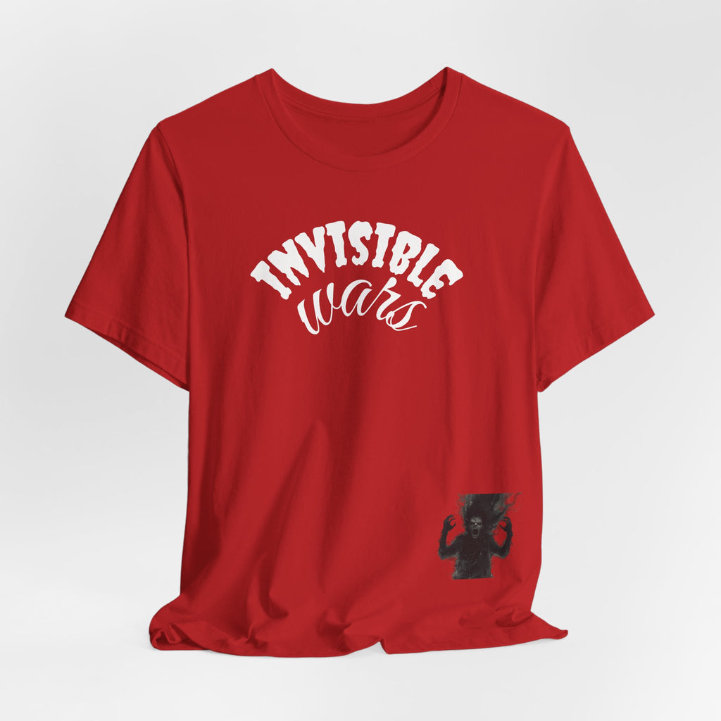 Men T-shirt Invisible Wars — Demons Lurk