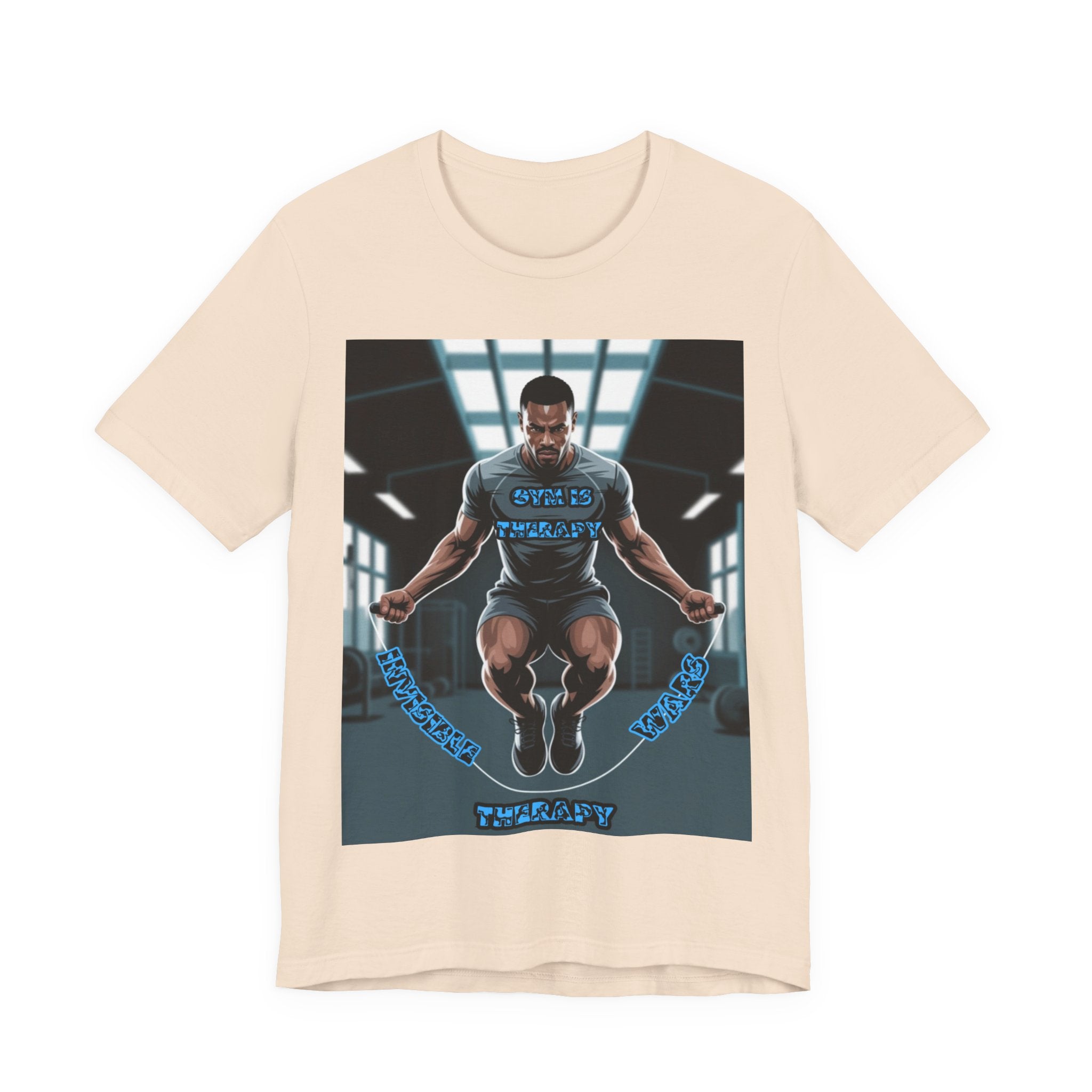 Men T-Shirt = Gym is Therapy