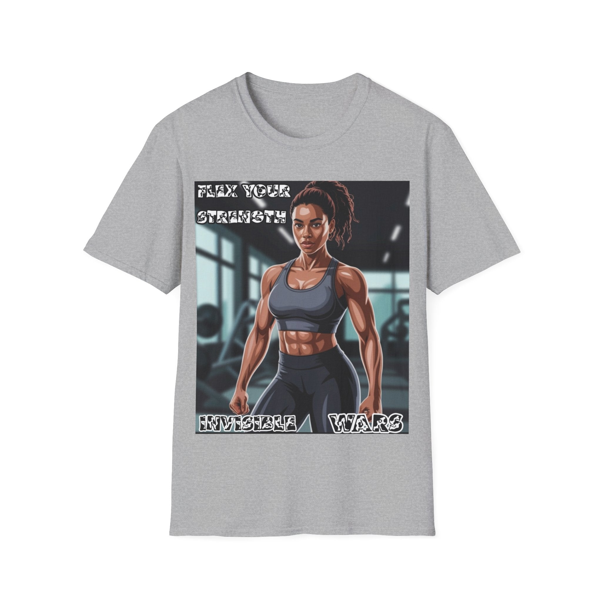 Women T-Shirt-Flex your strengh Invisible Wars