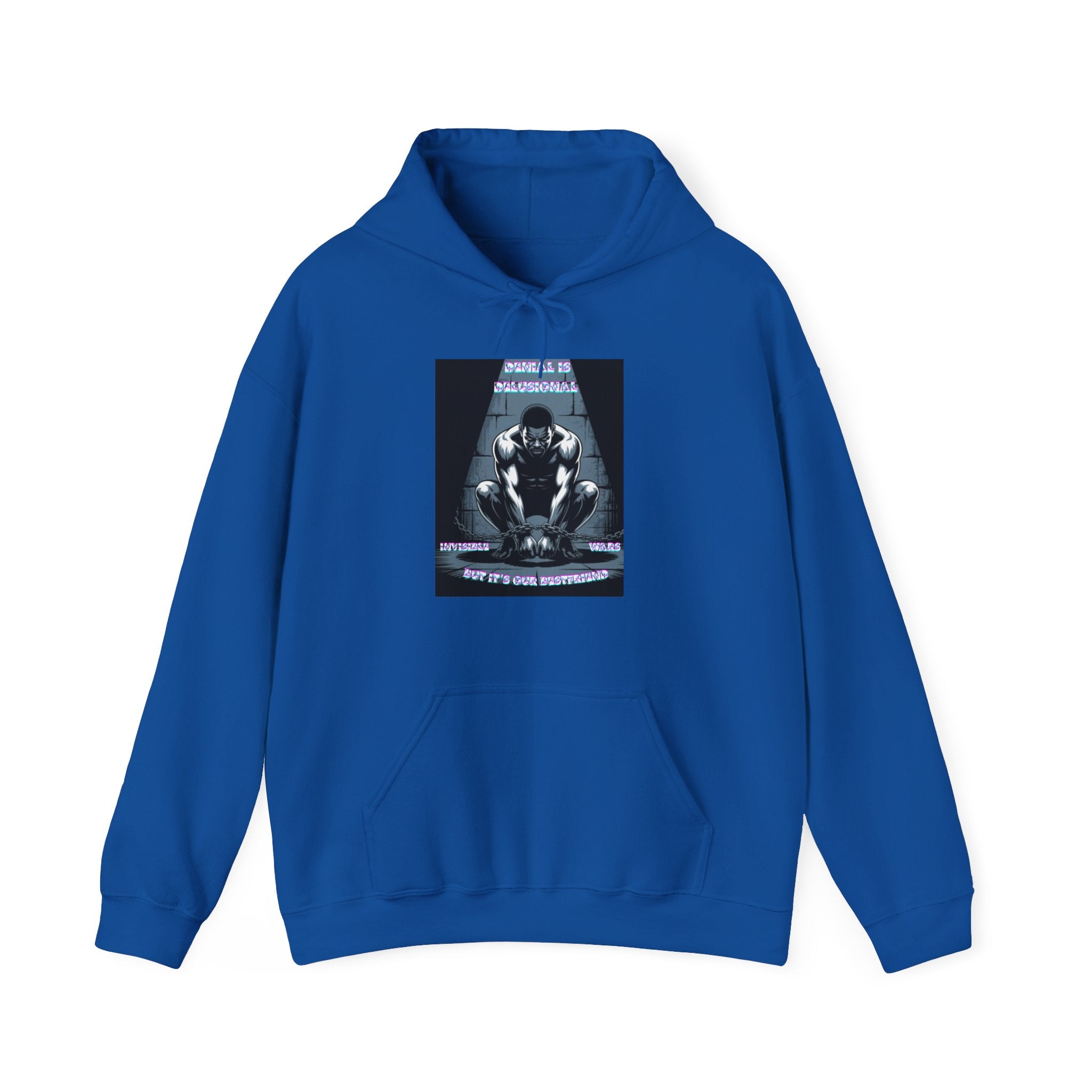 Men Hoodie • -Denial is Delusional