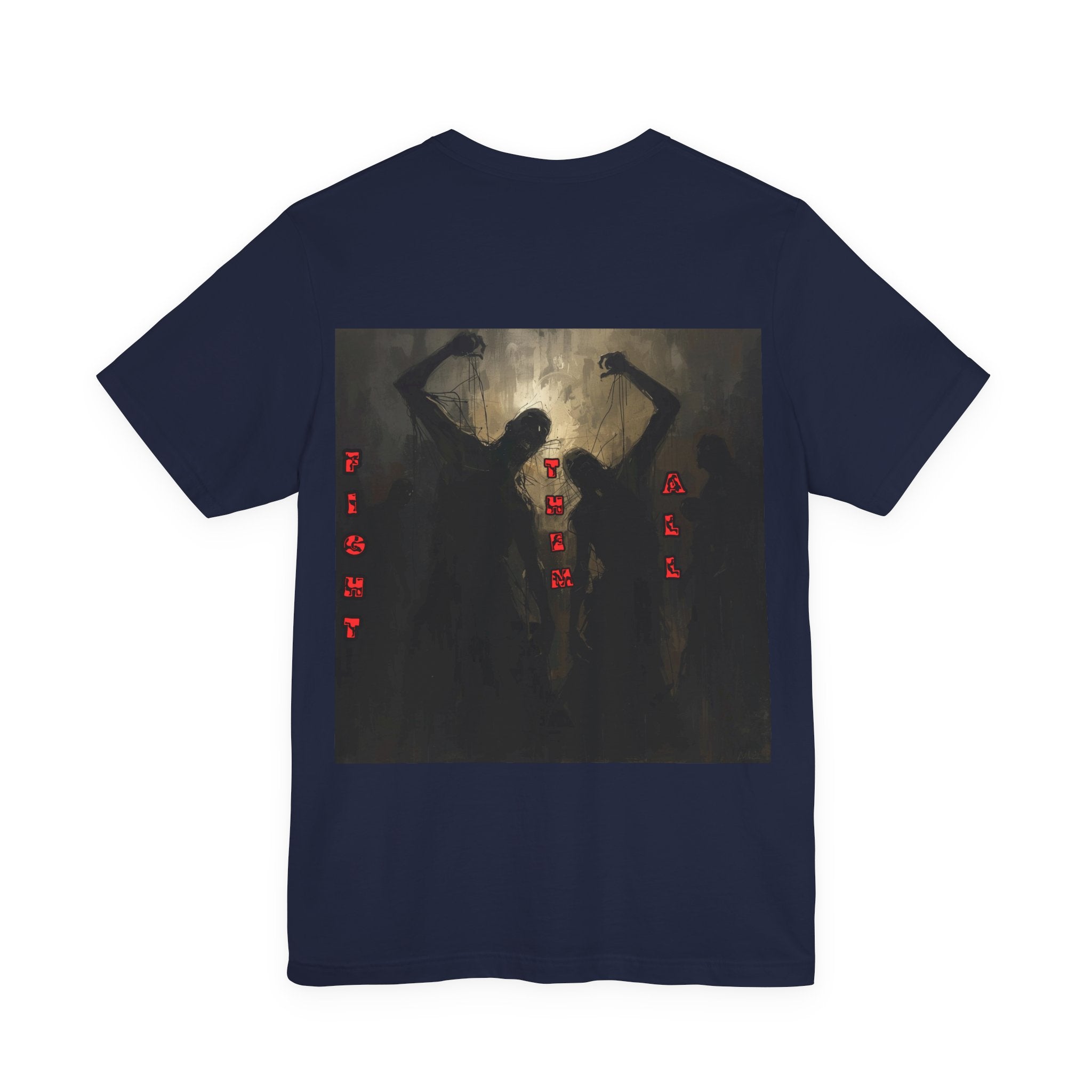 Men T-shirt Invisible Wars — Demons Lurk