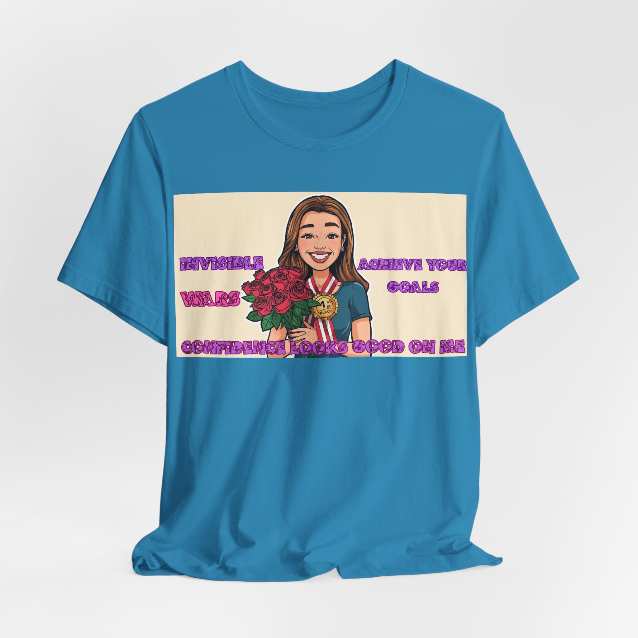Women T-Shirt—Confidence Looks Good On Me”