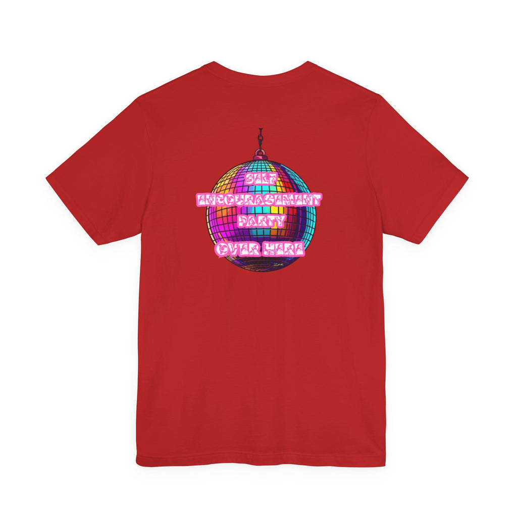 Women Disco Ball T-shirt — Self Encouragement Party