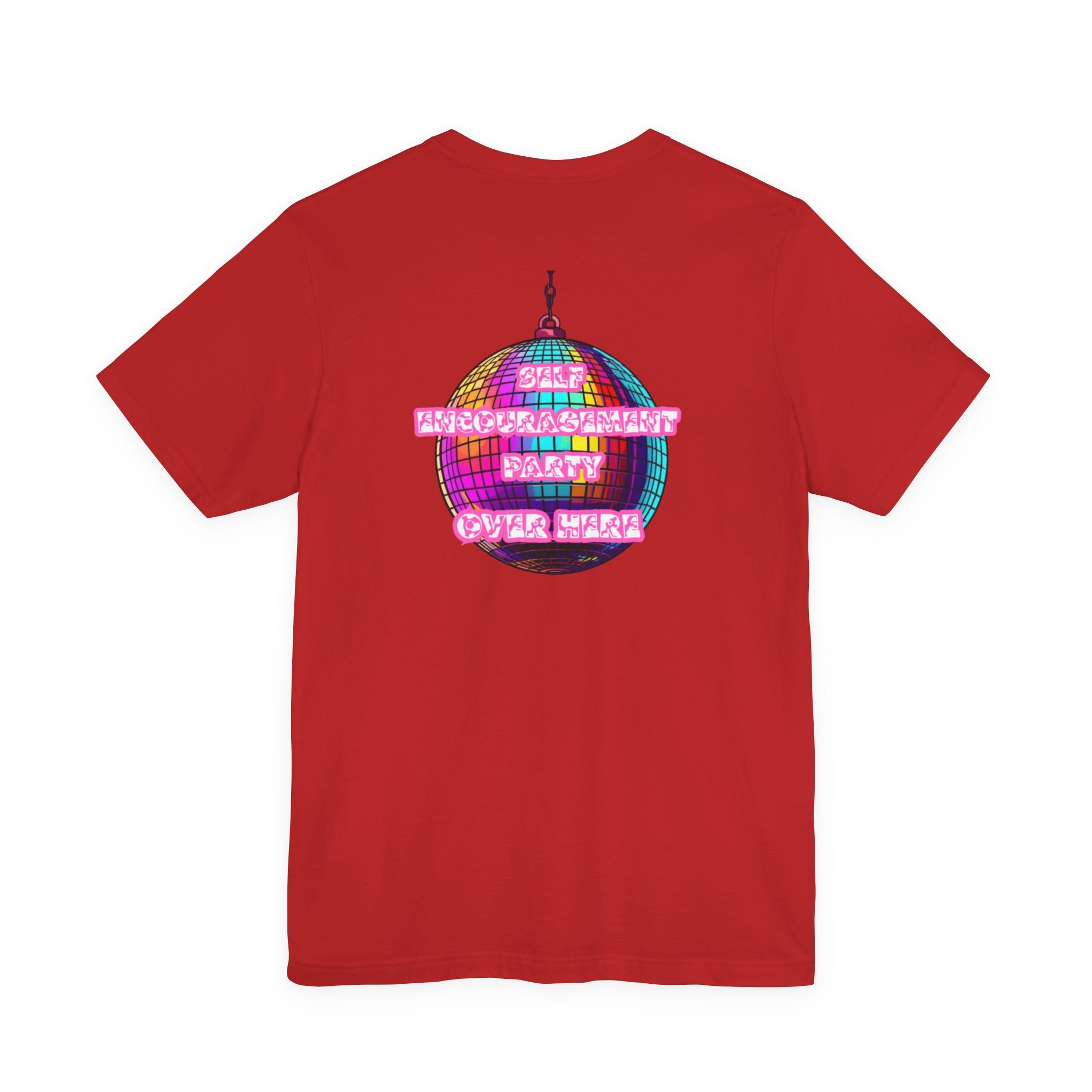 Women Disco Ball T-shirt — Self Encouragement Party