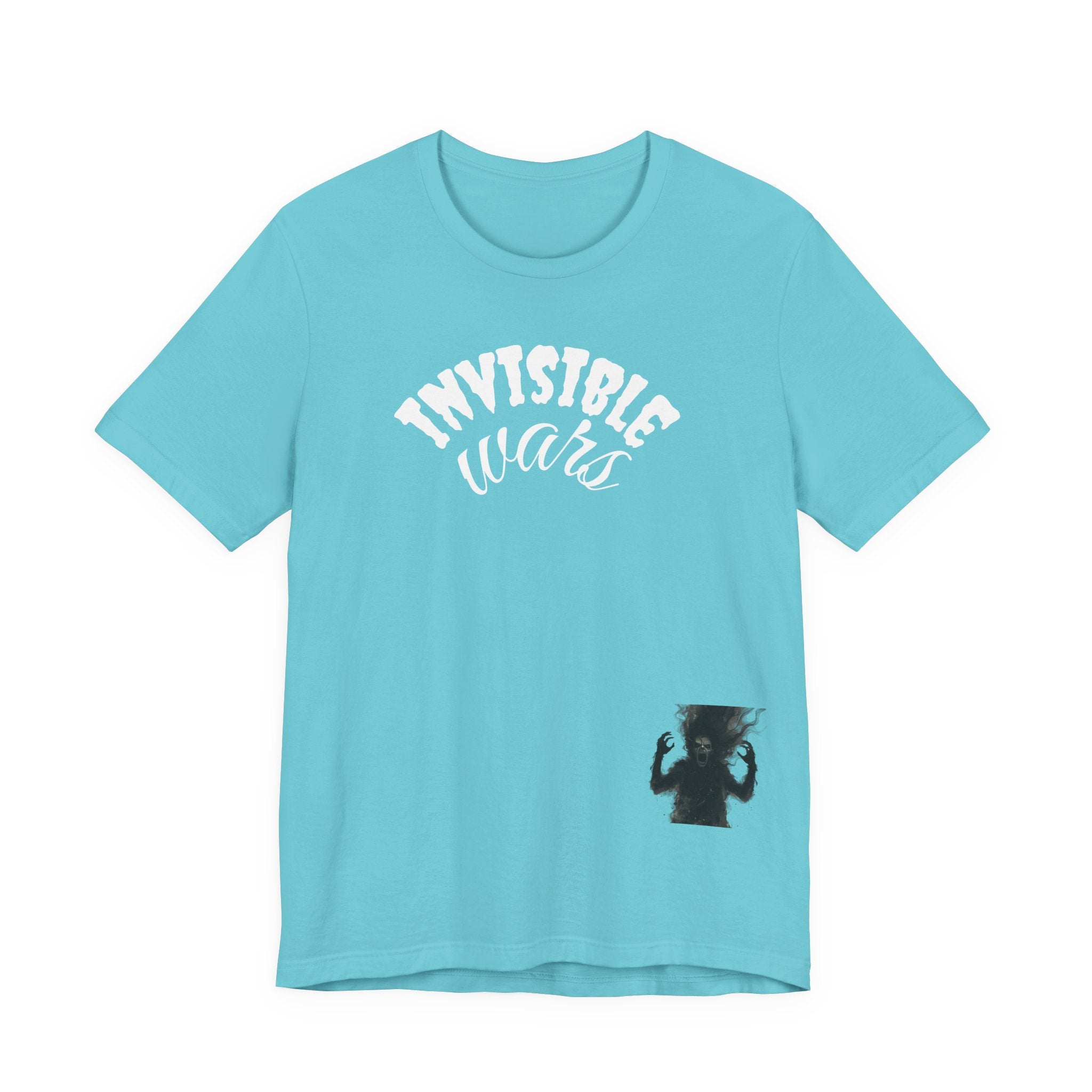 Men T-shirt Invisible Wars — Demons Lurk