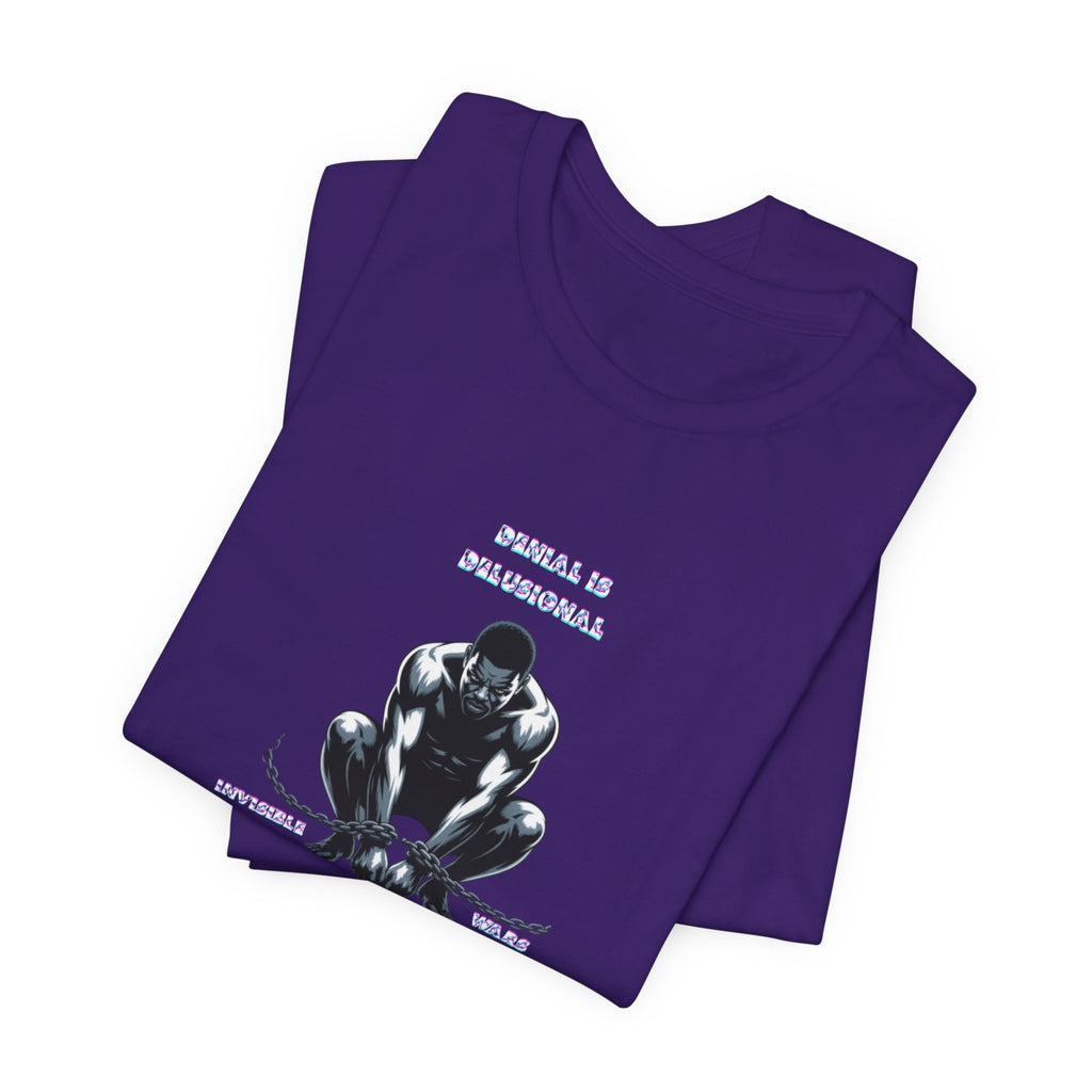 Men T-Shirt—-Denial is Delusion