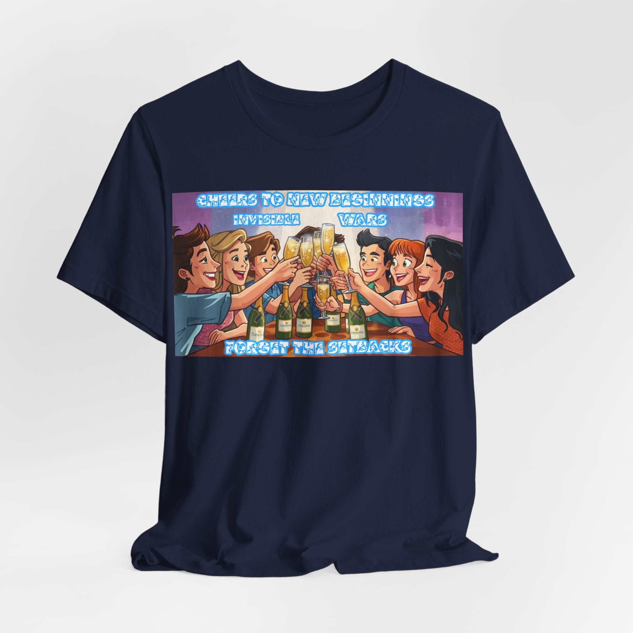 Men T-Shirt-Cheers to New Beginnings