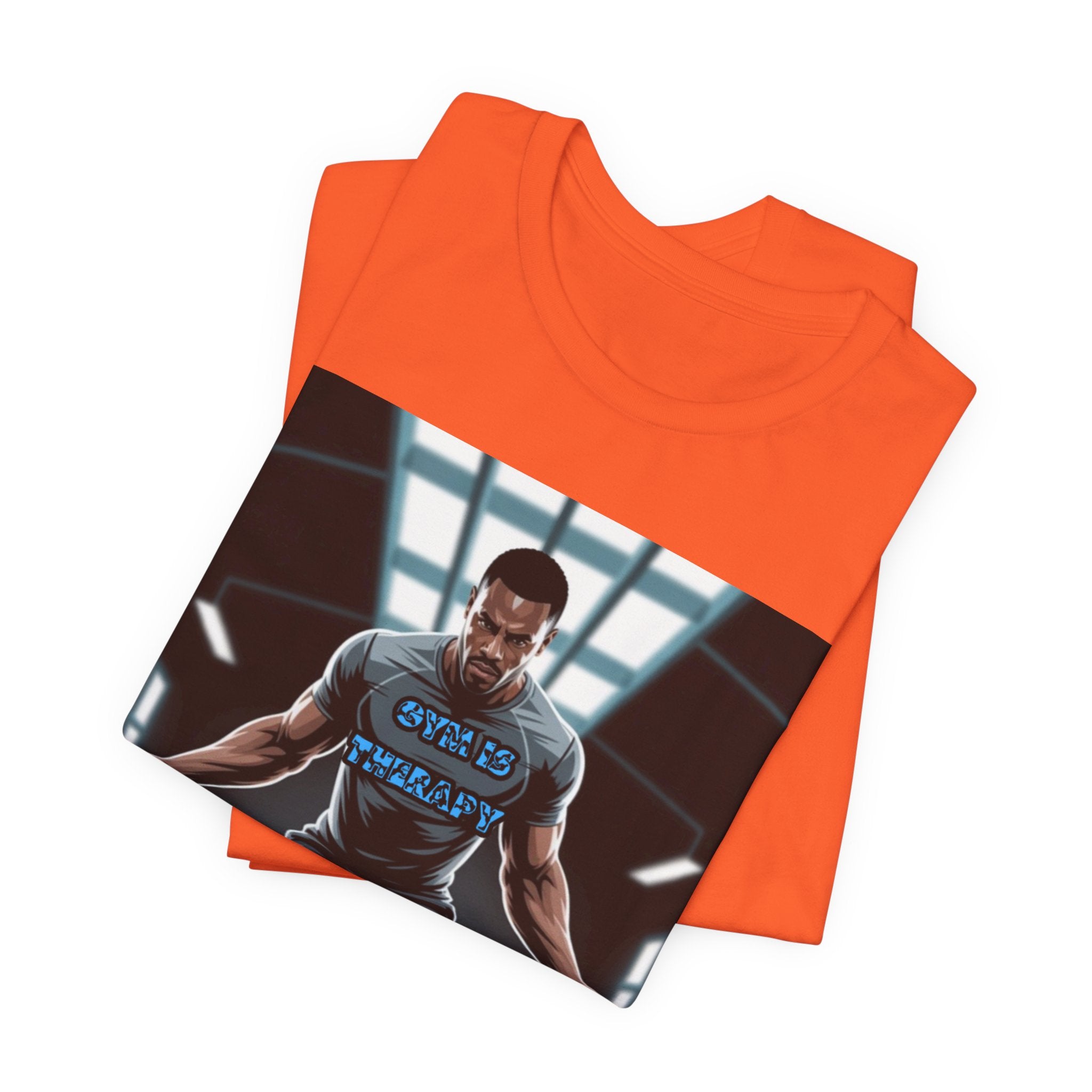 Men T-Shirt = Gym is Therapy