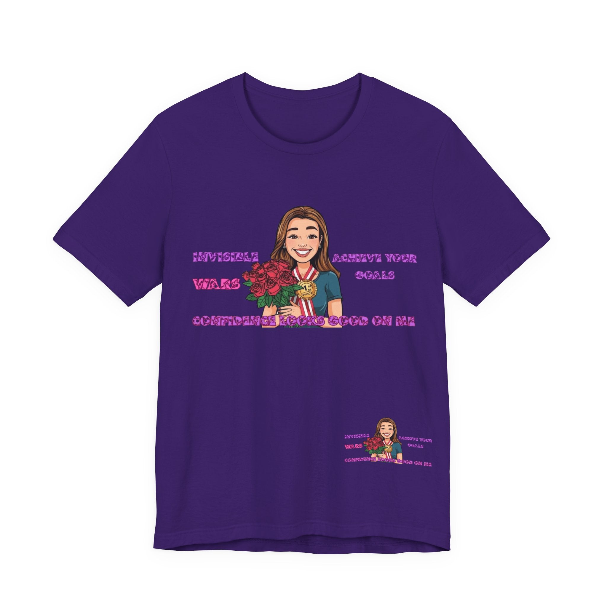 Women T-Shirt—Confidence Looks Good On Me”
