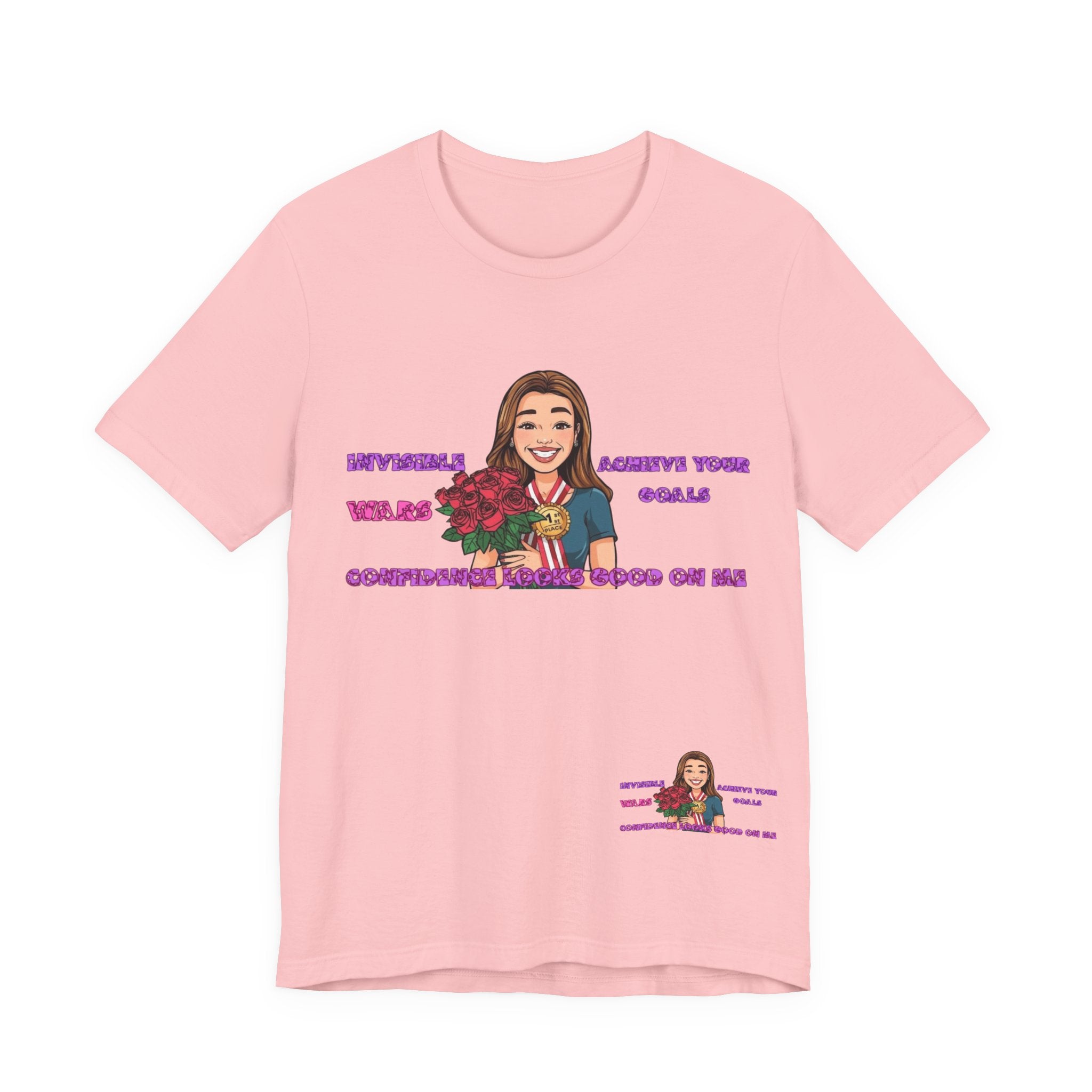 Women T-Shirt—Confidence Looks Good On Me”