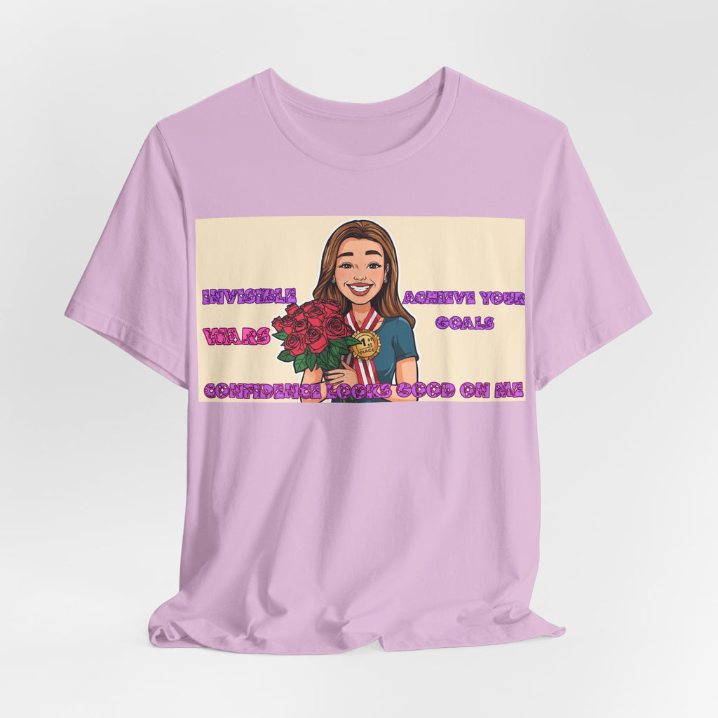Women T-Shirt—Confidence Looks Good On Me”
