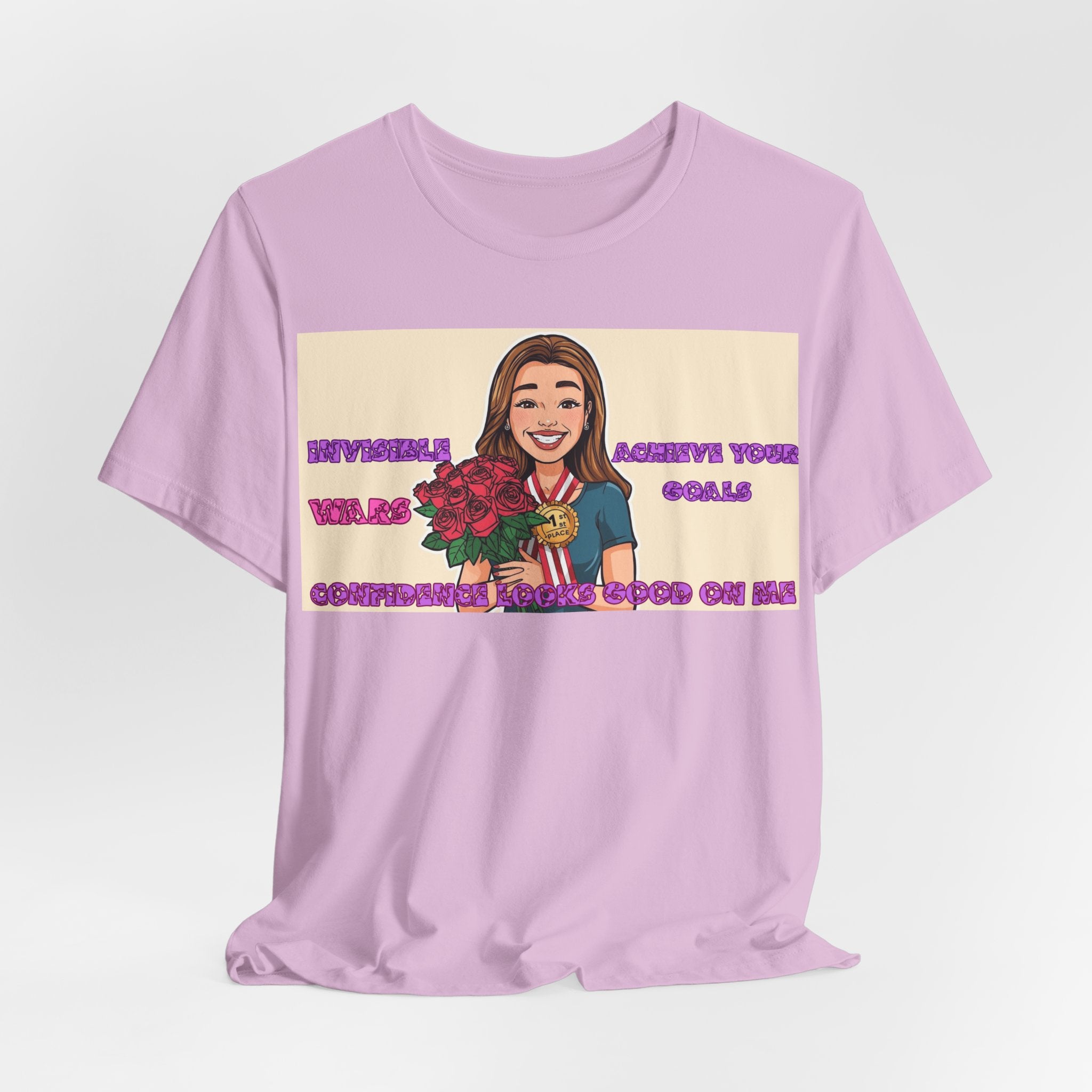Women T-Shirt—Confidence Looks Good On Me”