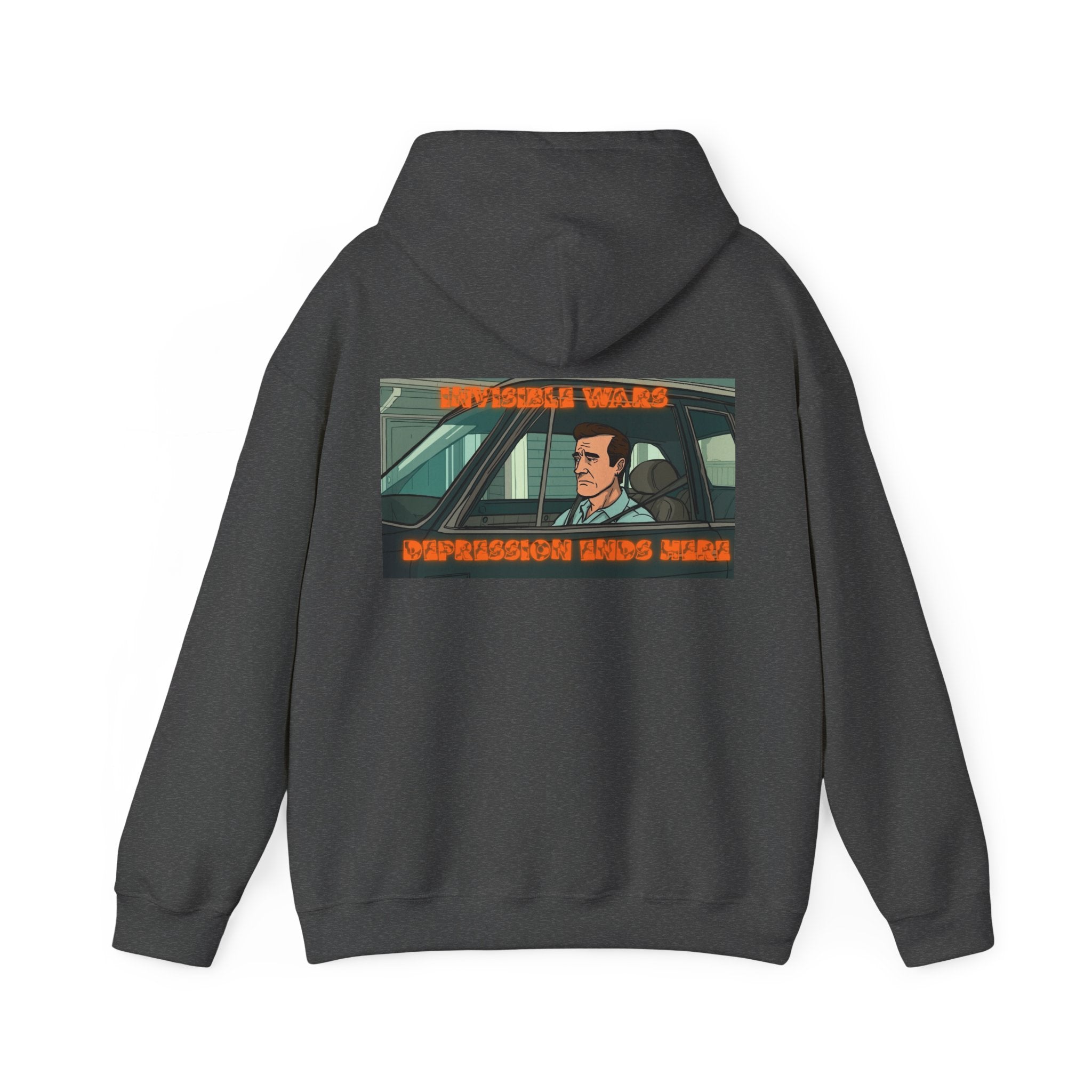 Men Hoodie — Depression Ends Here
