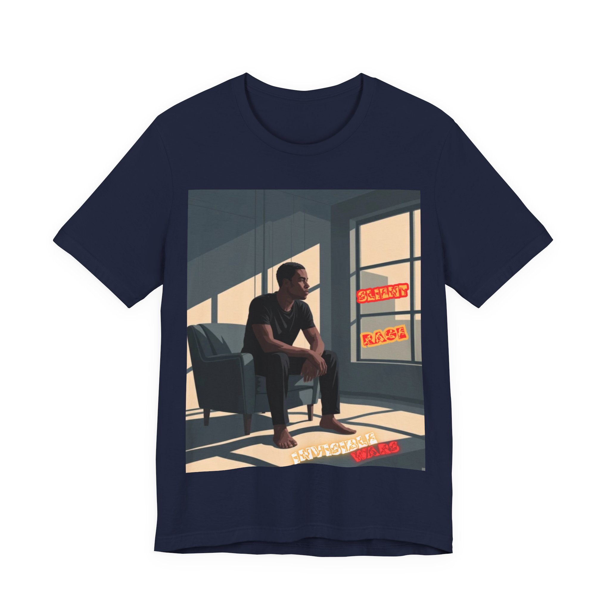 Men T‑Shirt- Slient Rage