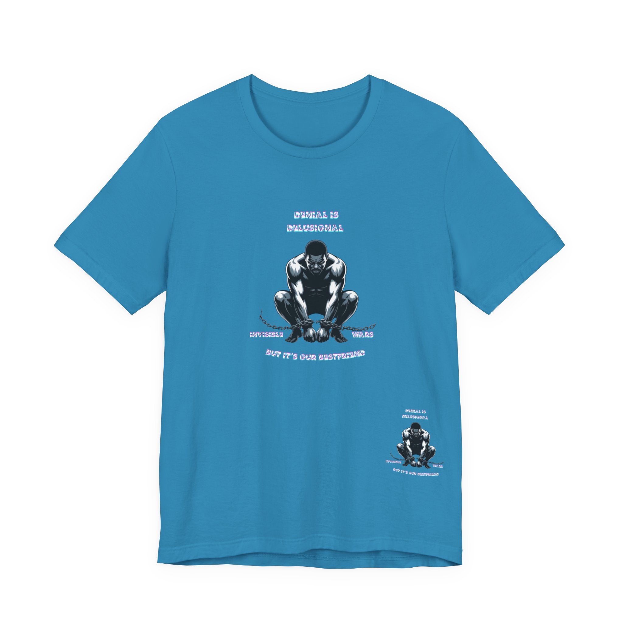 Men T-Shirt—-Denial is Delusion