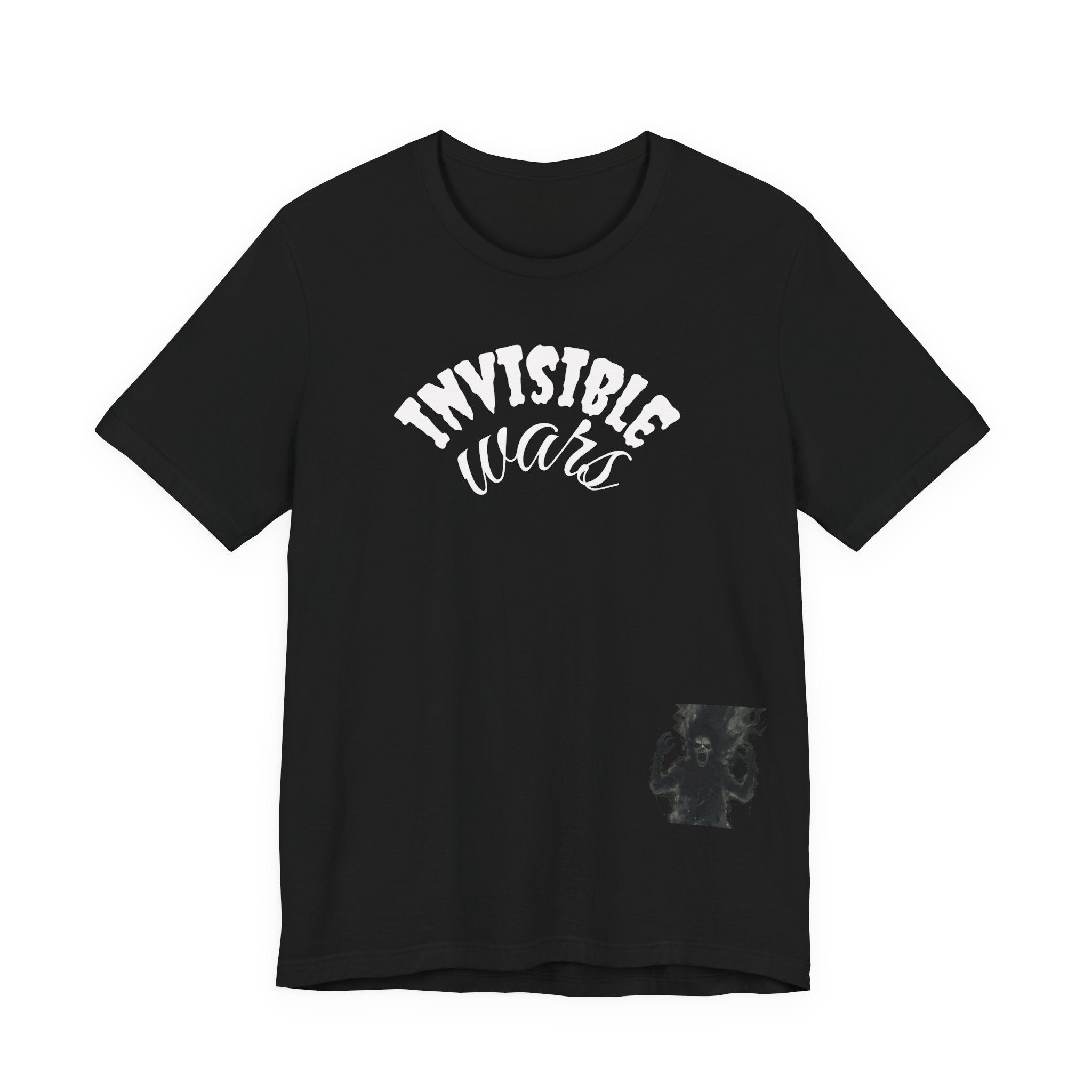 Men T-shirt Invisible Wars — Demons Lurk