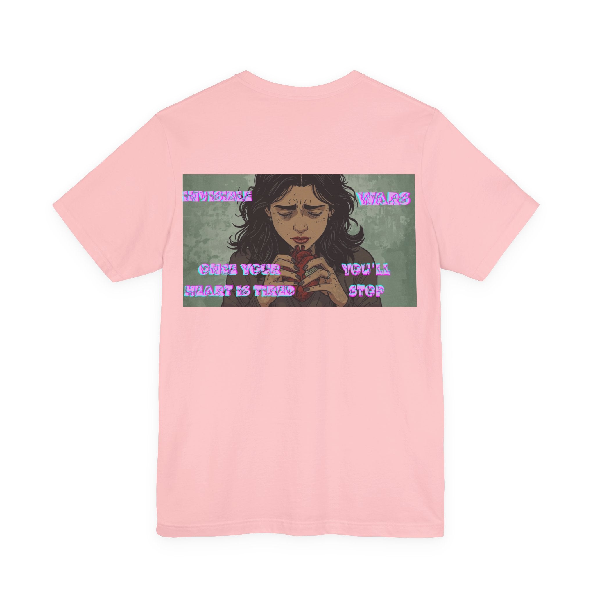 Invisible Wars Graphic Tee — Anime Illustration with "Invisible Wars" Text