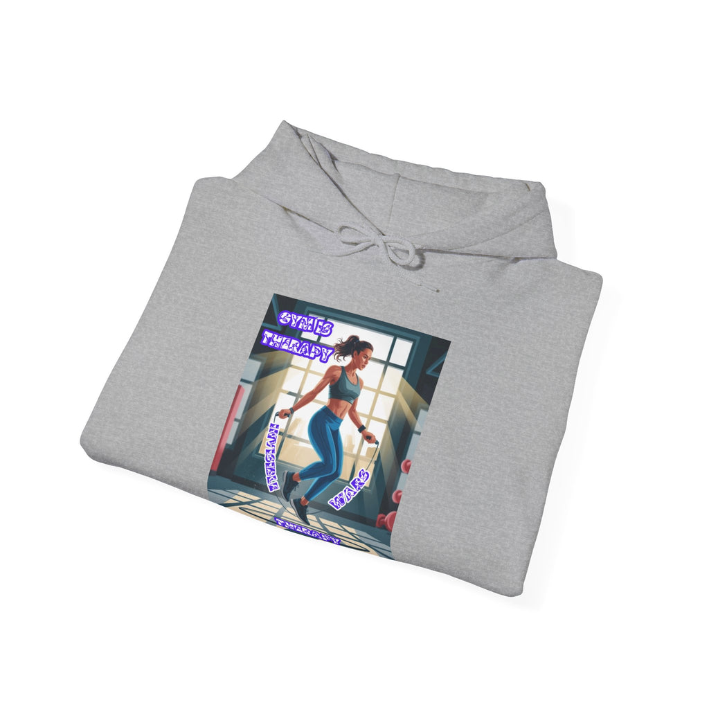Women Hoodie — Gym is Therapy Invisible Wars