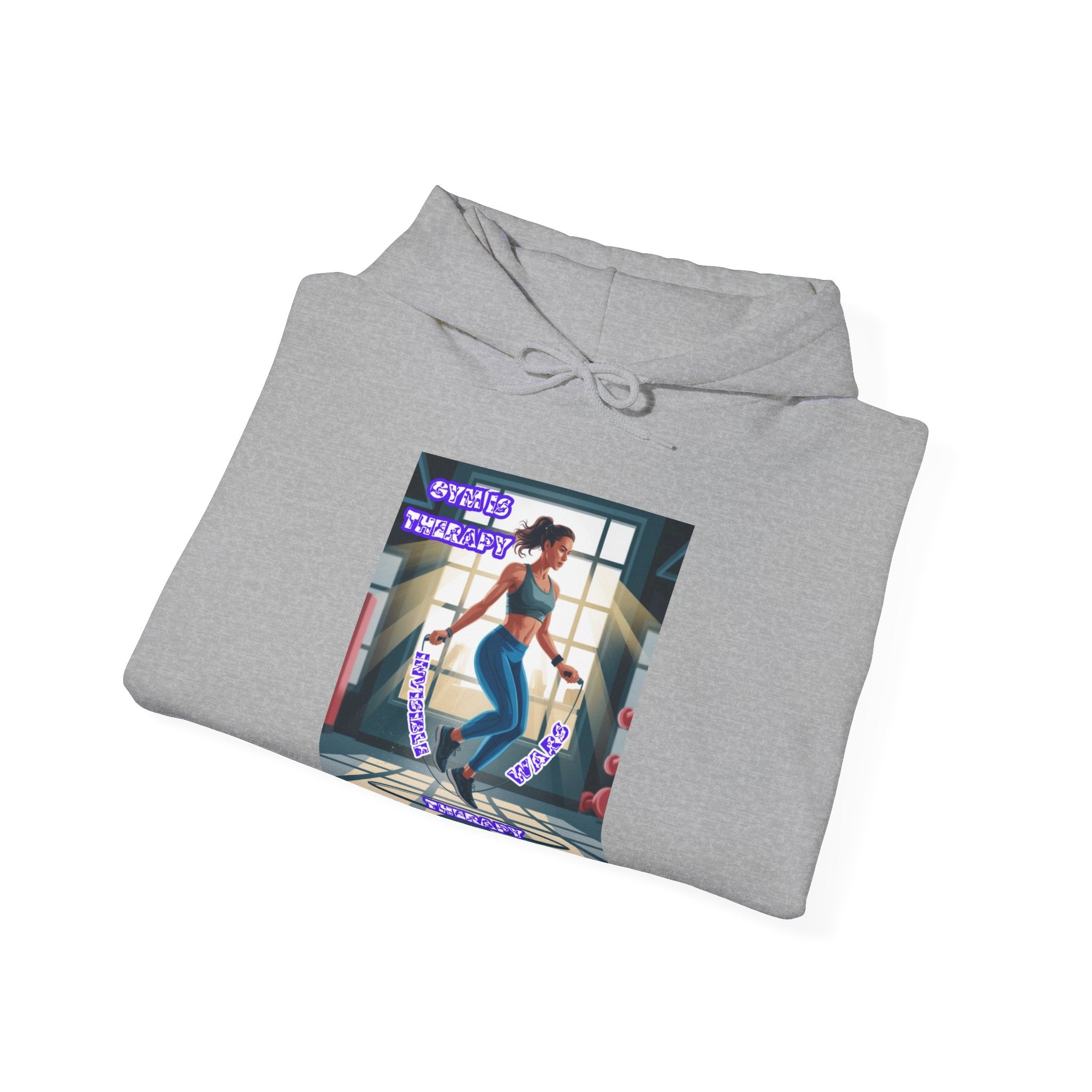 Women Hoodie — Gym is Therapy Invisible Wars