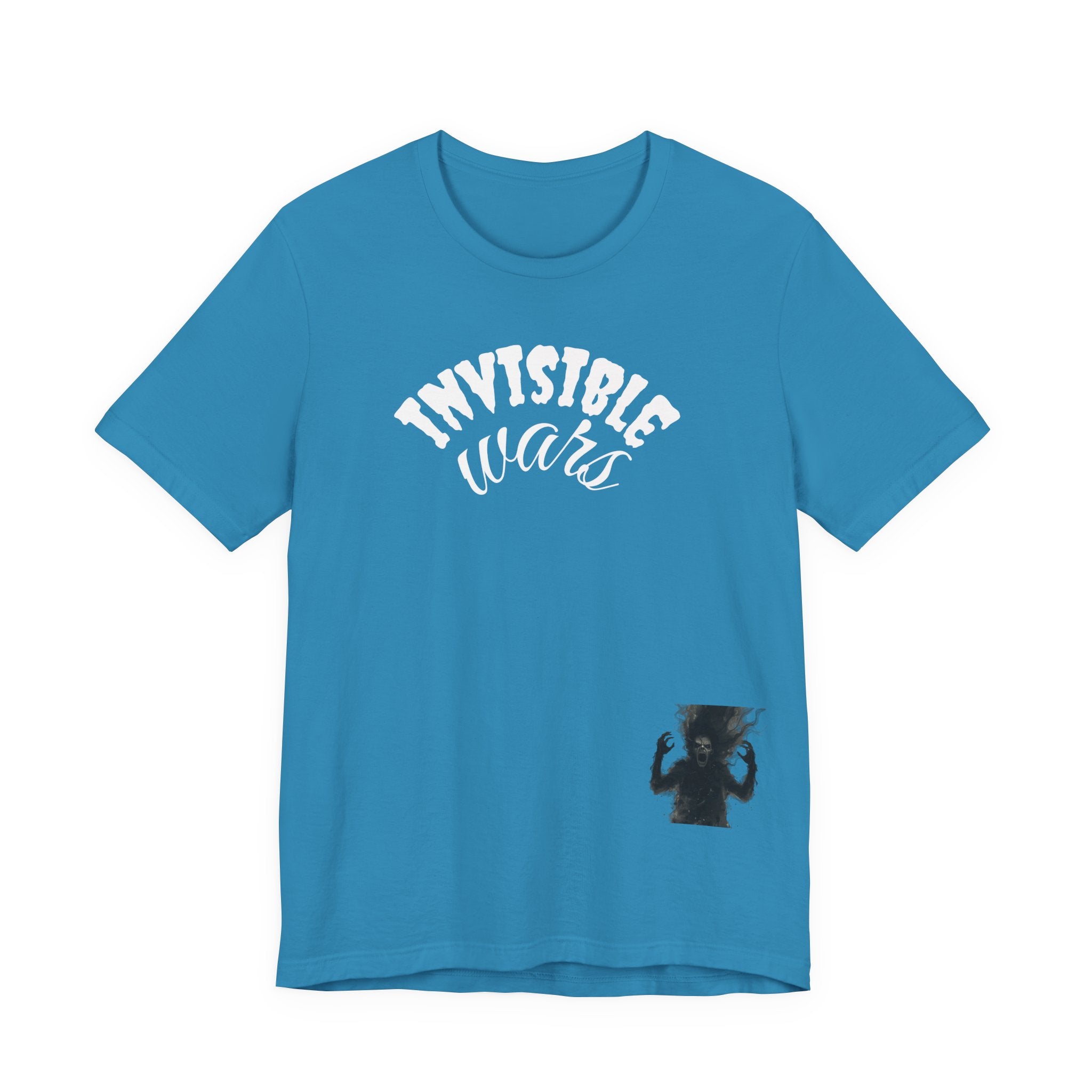 Men T-shirt Invisible Wars — Demons Lurk