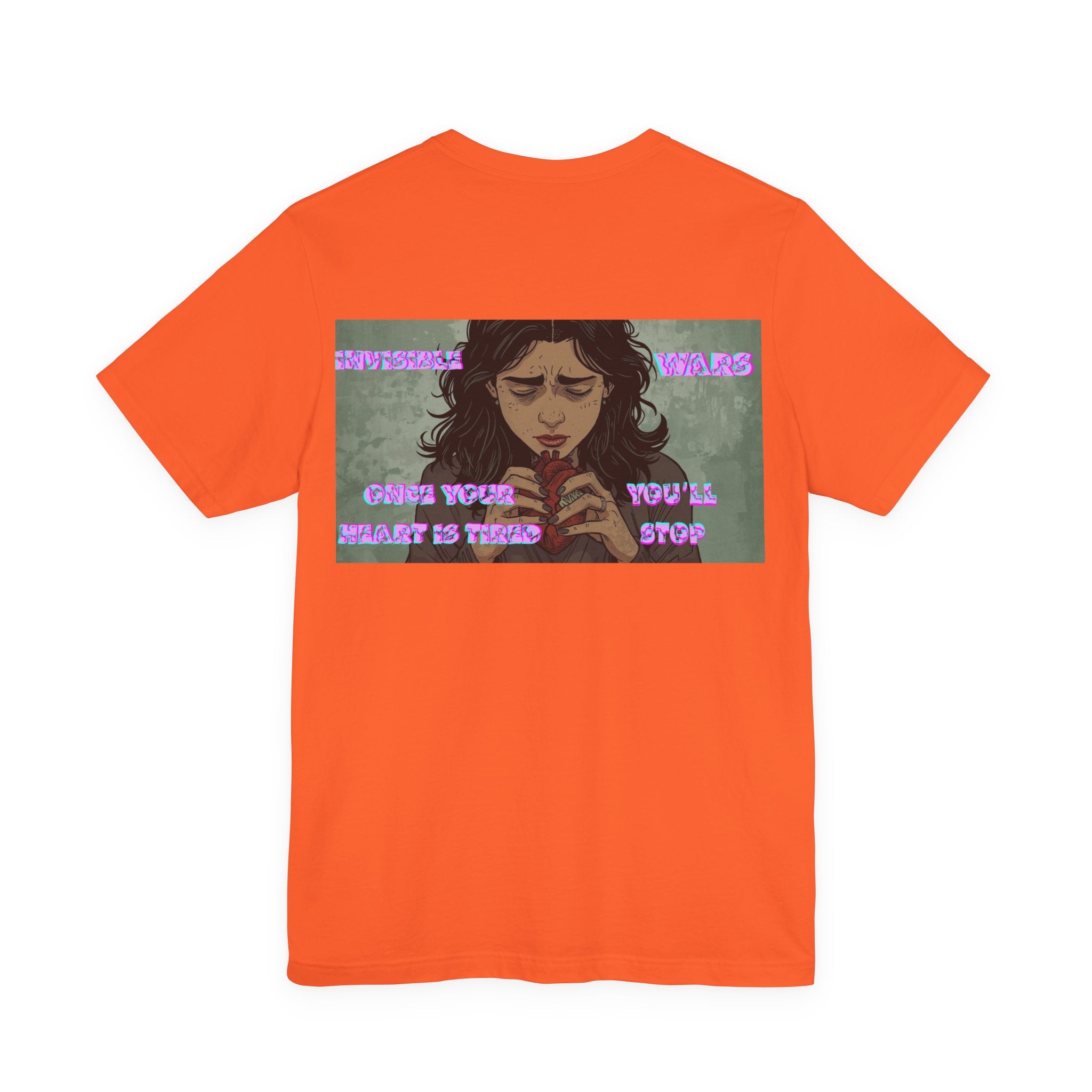 Invisible Wars Graphic Tee — Anime Illustration with "Invisible Wars" Text