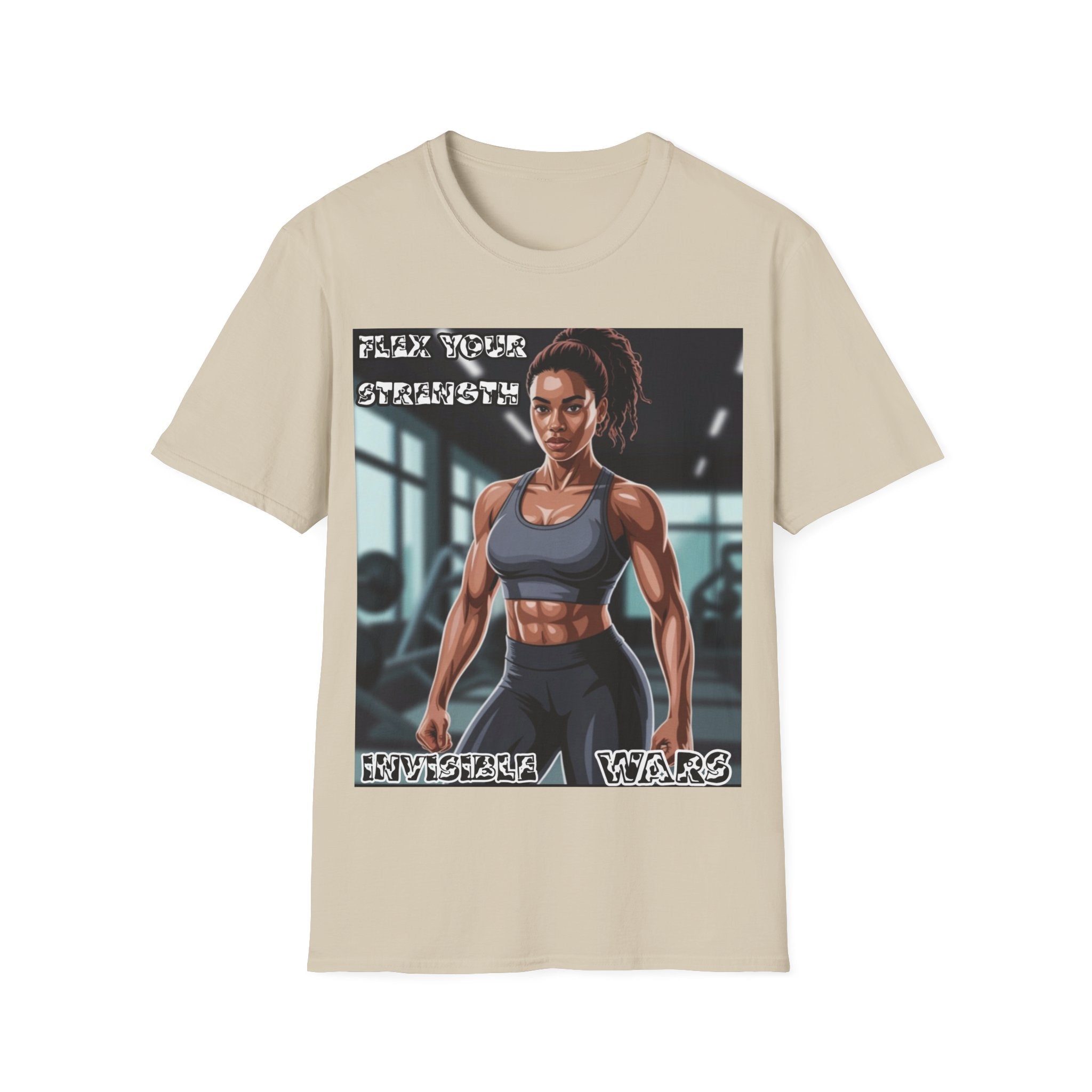 Women T-Shirt-Flex your strengh Invisible Wars