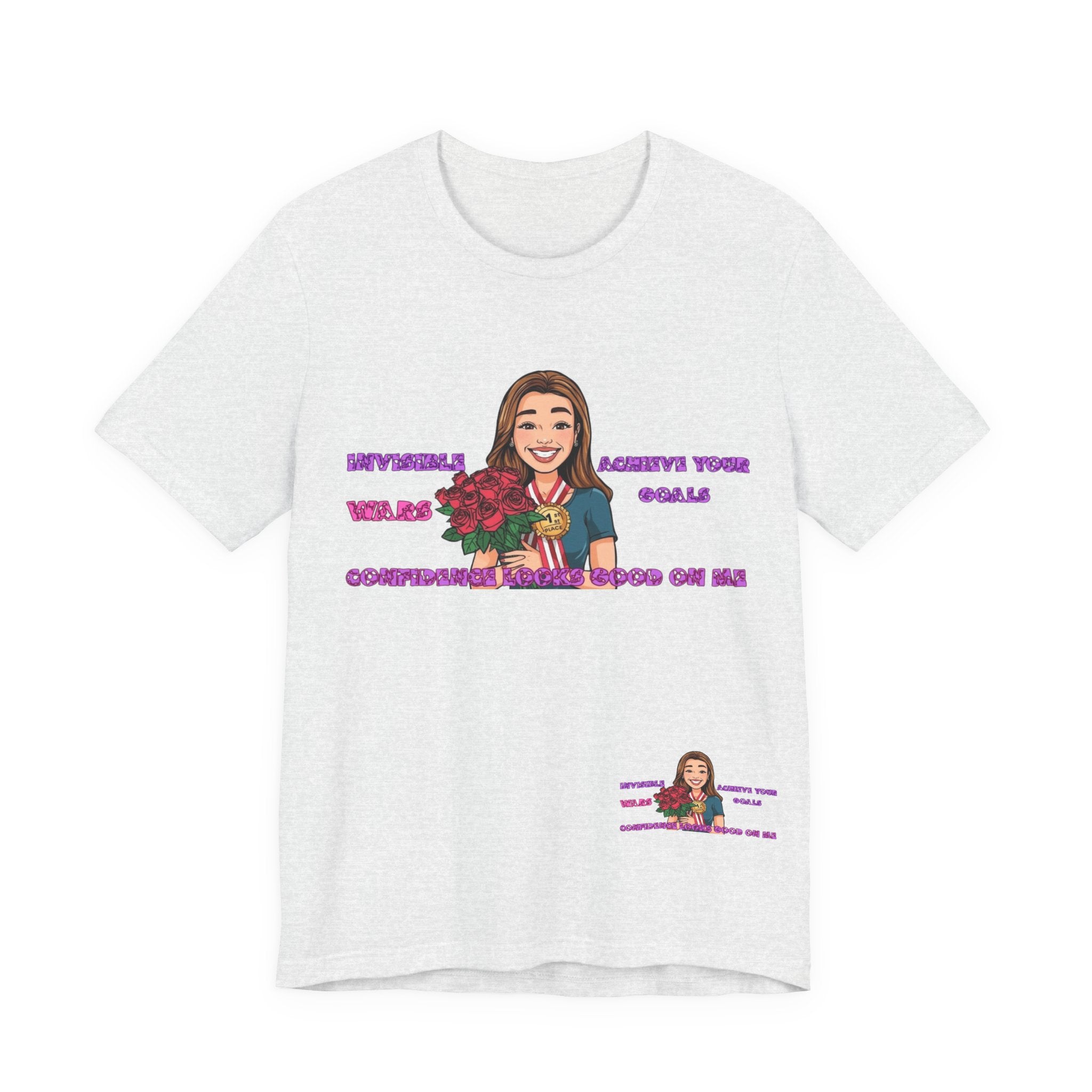 Women T-Shirt—Confidence Looks Good On Me”