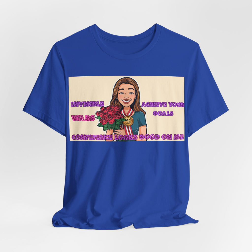 Women T-Shirt—Confidence Looks Good On Me”