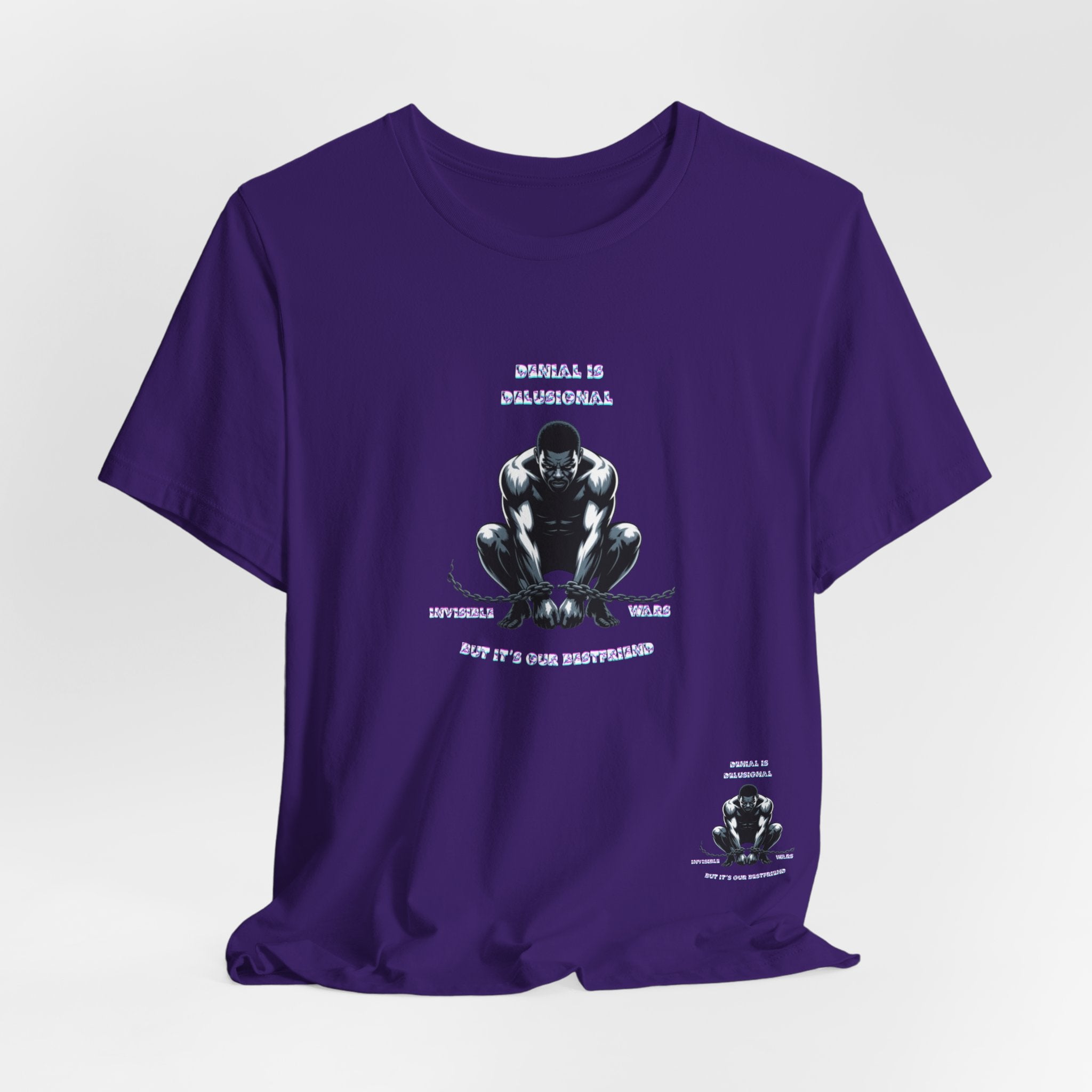 Men T-Shirt—-Denial is Delusion