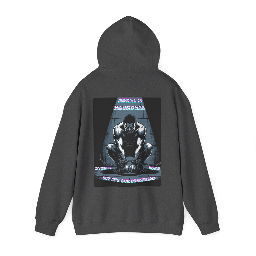 Men Hoodie • -Denial is Delusional