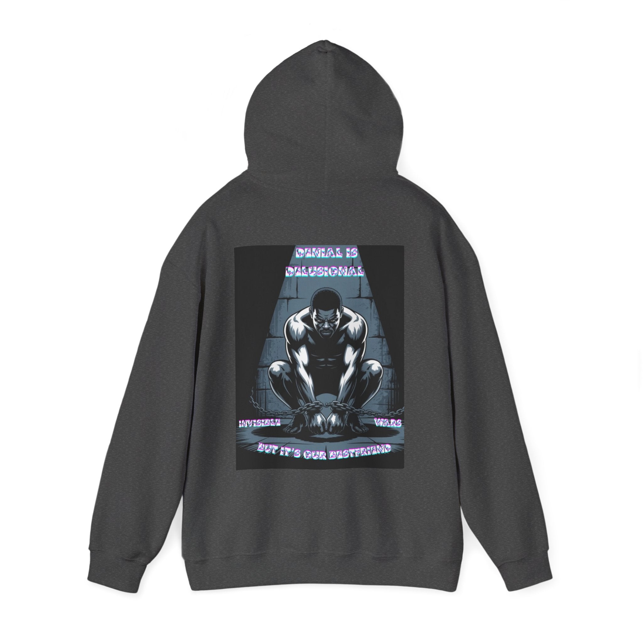Men Hoodie • -Denial is Delusional