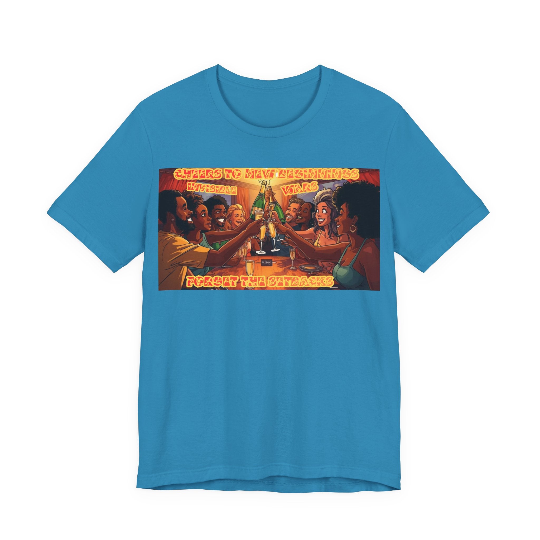 Women T-Shirt-Cheers to New Beginnings