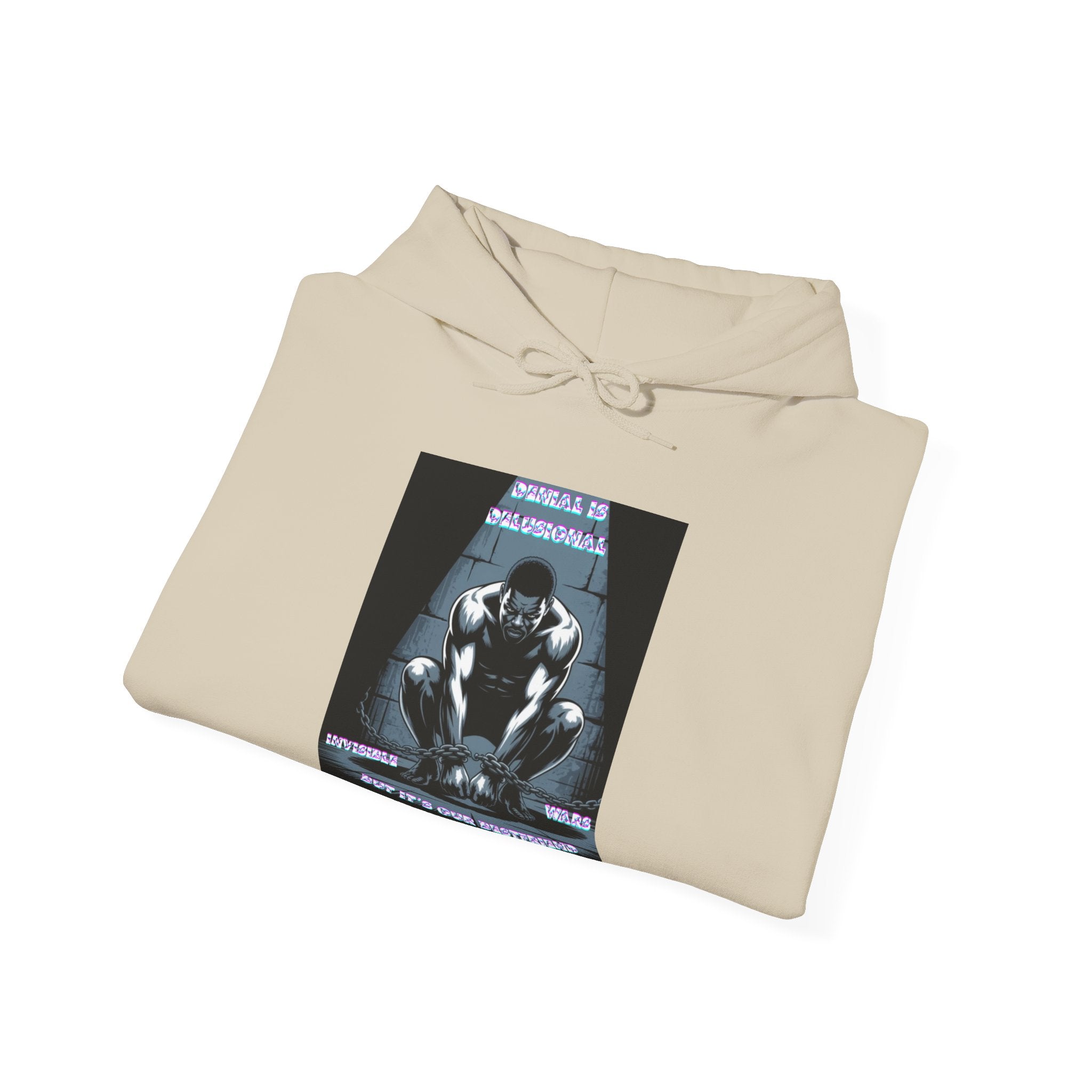 Men Hoodie • -Denial is Delusional