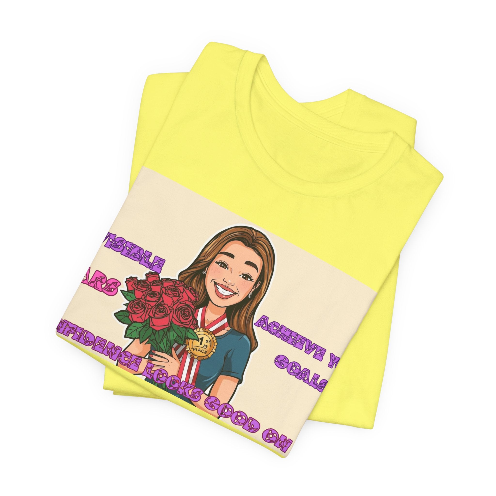 Women T-Shirt—Confidence Looks Good On Me”