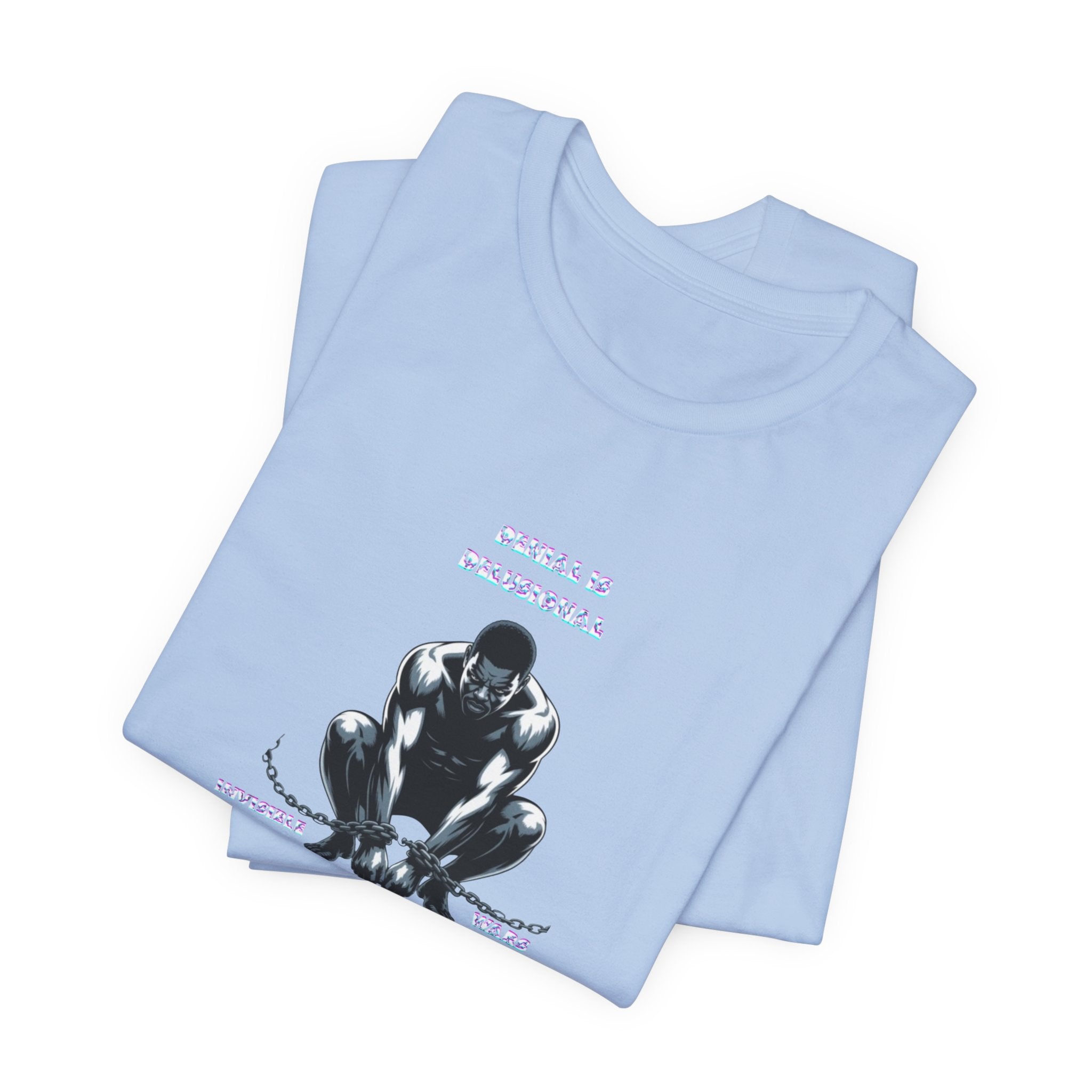 Men T-Shirt—-Denial is Delusion