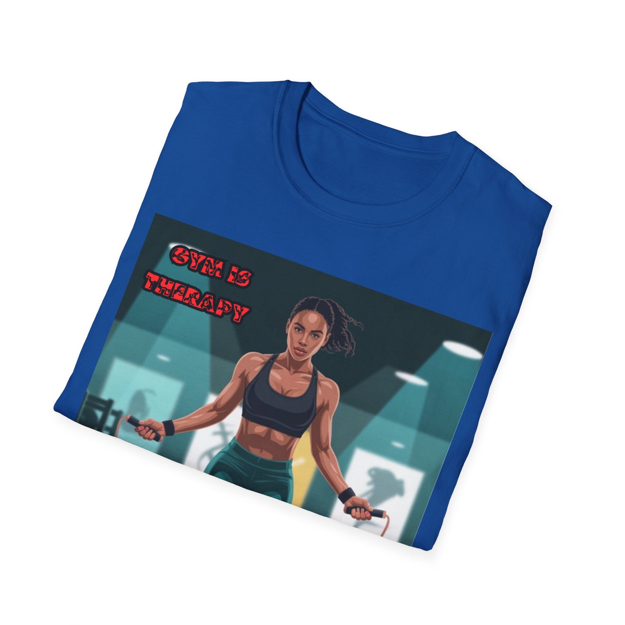 Women T-Shirt —Gym is Therapy Invisible Wars